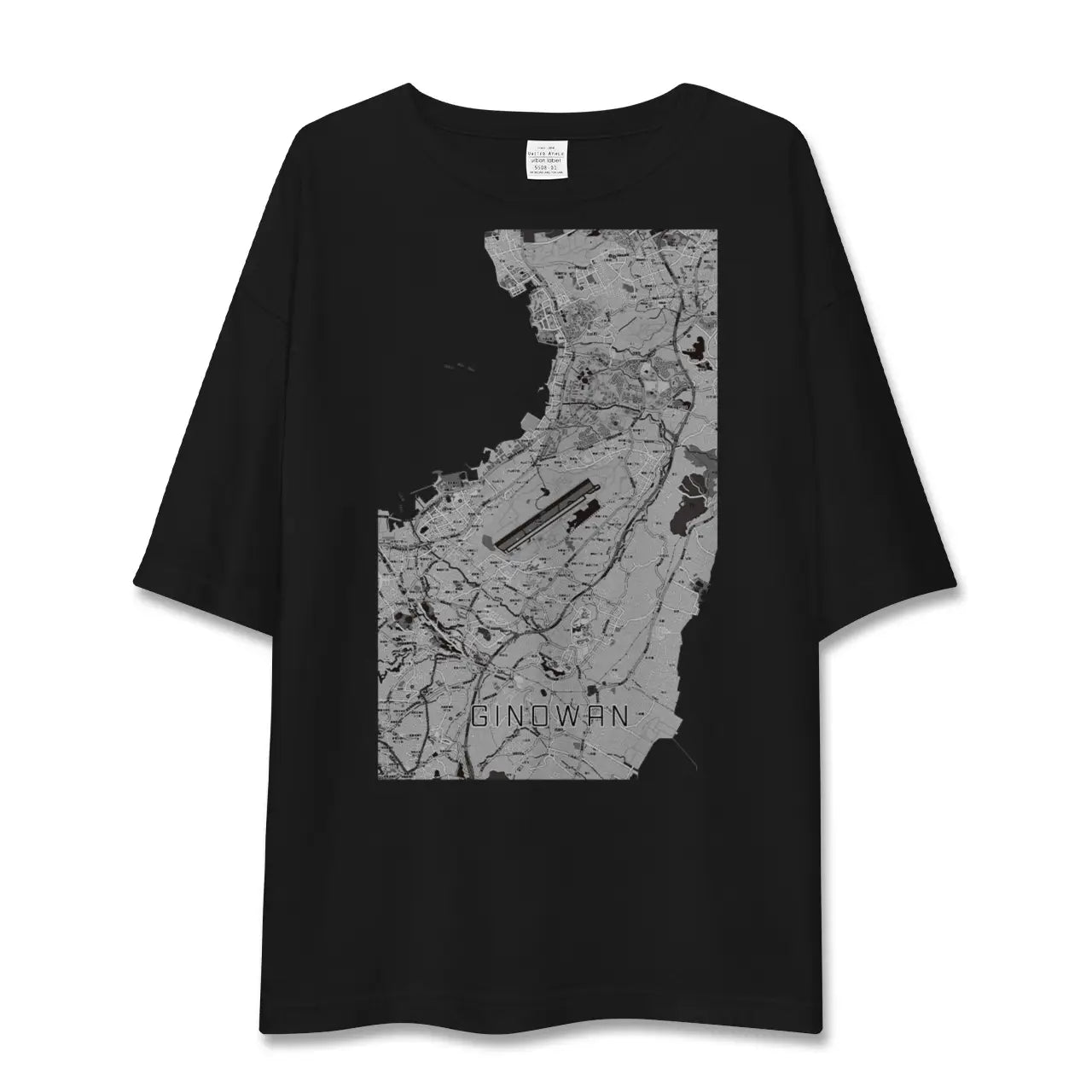 【宜野湾(沖縄県)】地図柄ビッグシルエットTシャツ
