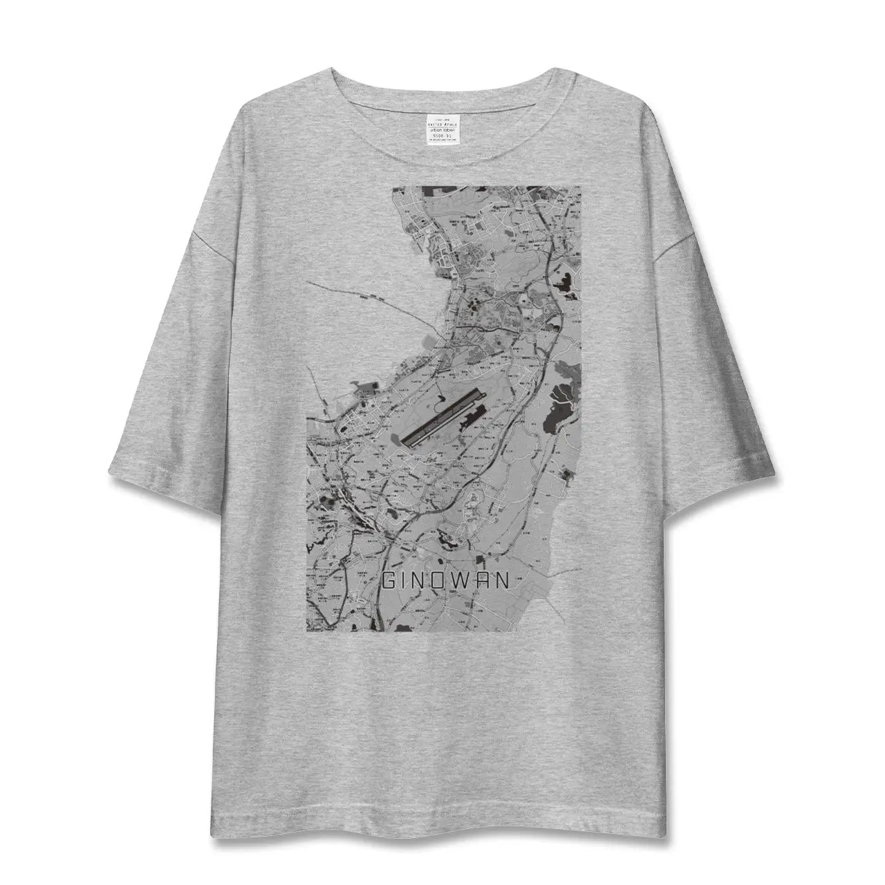【宜野湾(沖縄県)】地図柄ビッグシルエットTシャツ