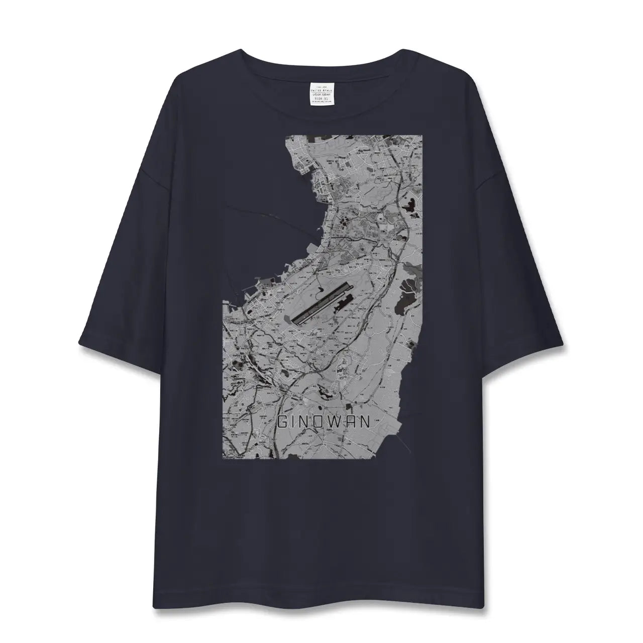 【宜野湾(沖縄県)】地図柄ビッグシルエットTシャツ