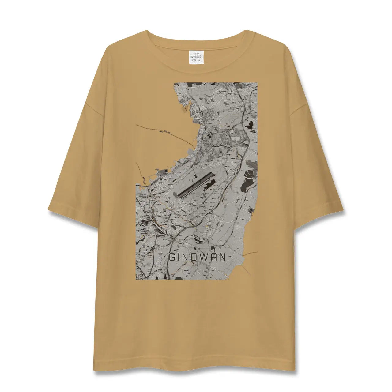 【宜野湾(沖縄県)】地図柄ビッグシルエットTシャツ