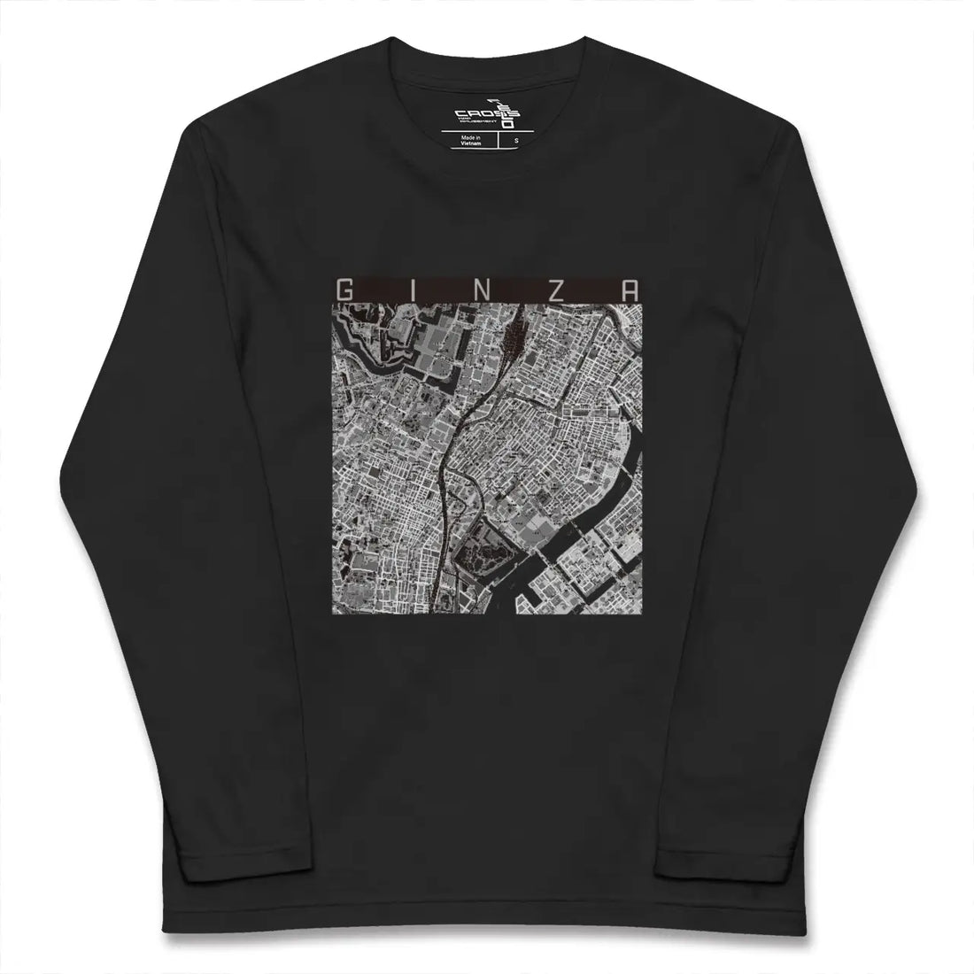 【銀座(東京都)】地図柄ロングスリーブTシャツ