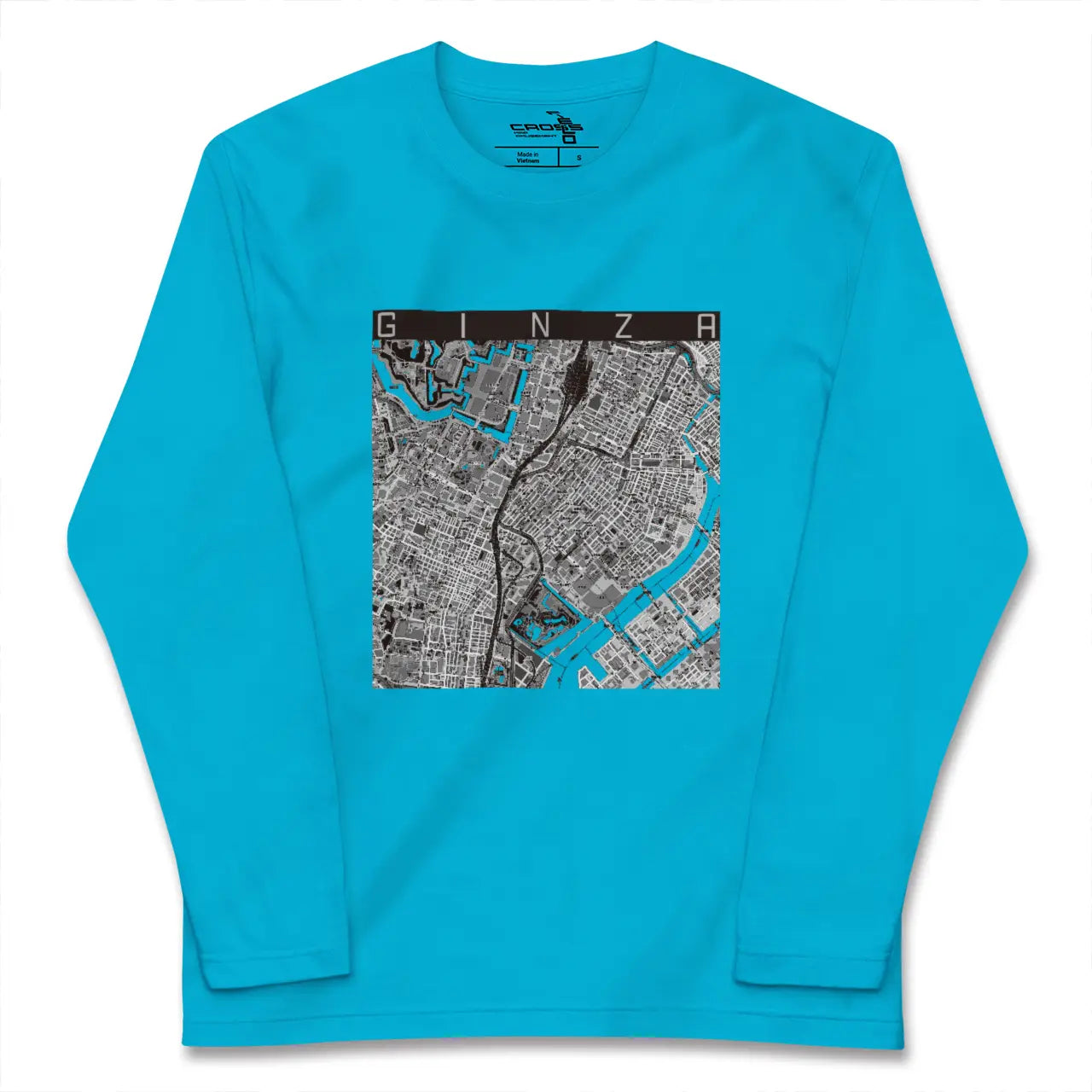 【銀座(東京都)】地図柄ロングスリーブTシャツ