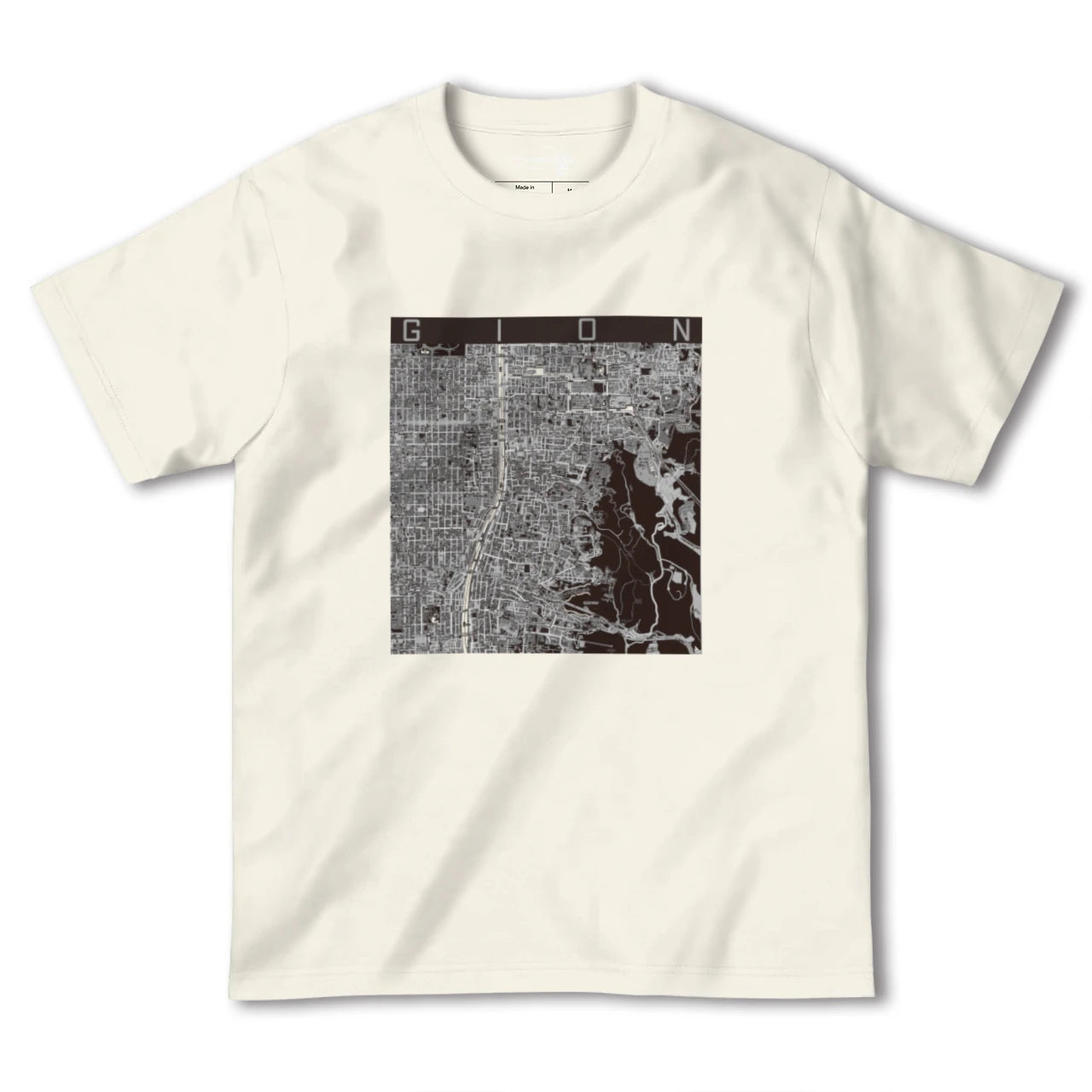 【祇園(京都府)】地図柄ヘビーウェイトTシャツ
