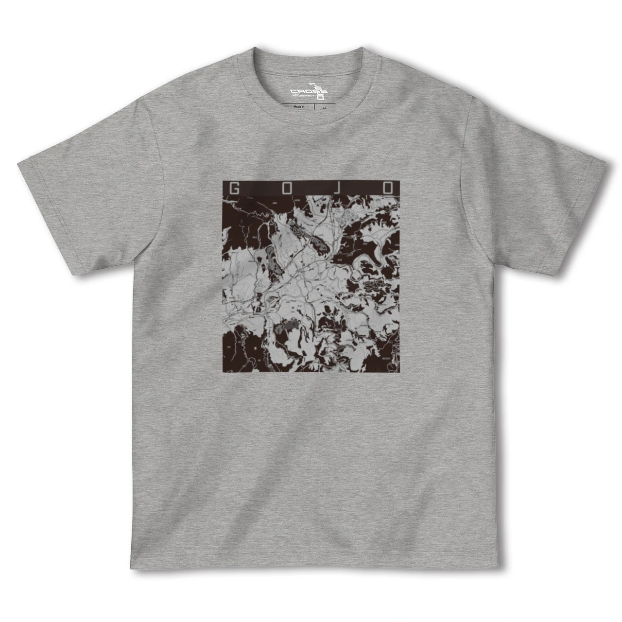 【五條(奈良県)】地図柄ヘビーウェイトTシャツ