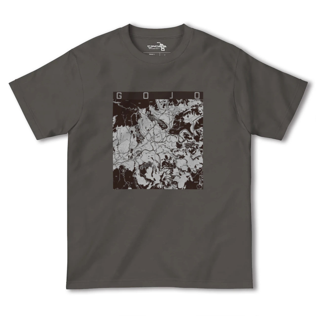 【五條(奈良県)】地図柄ヘビーウェイトTシャツ