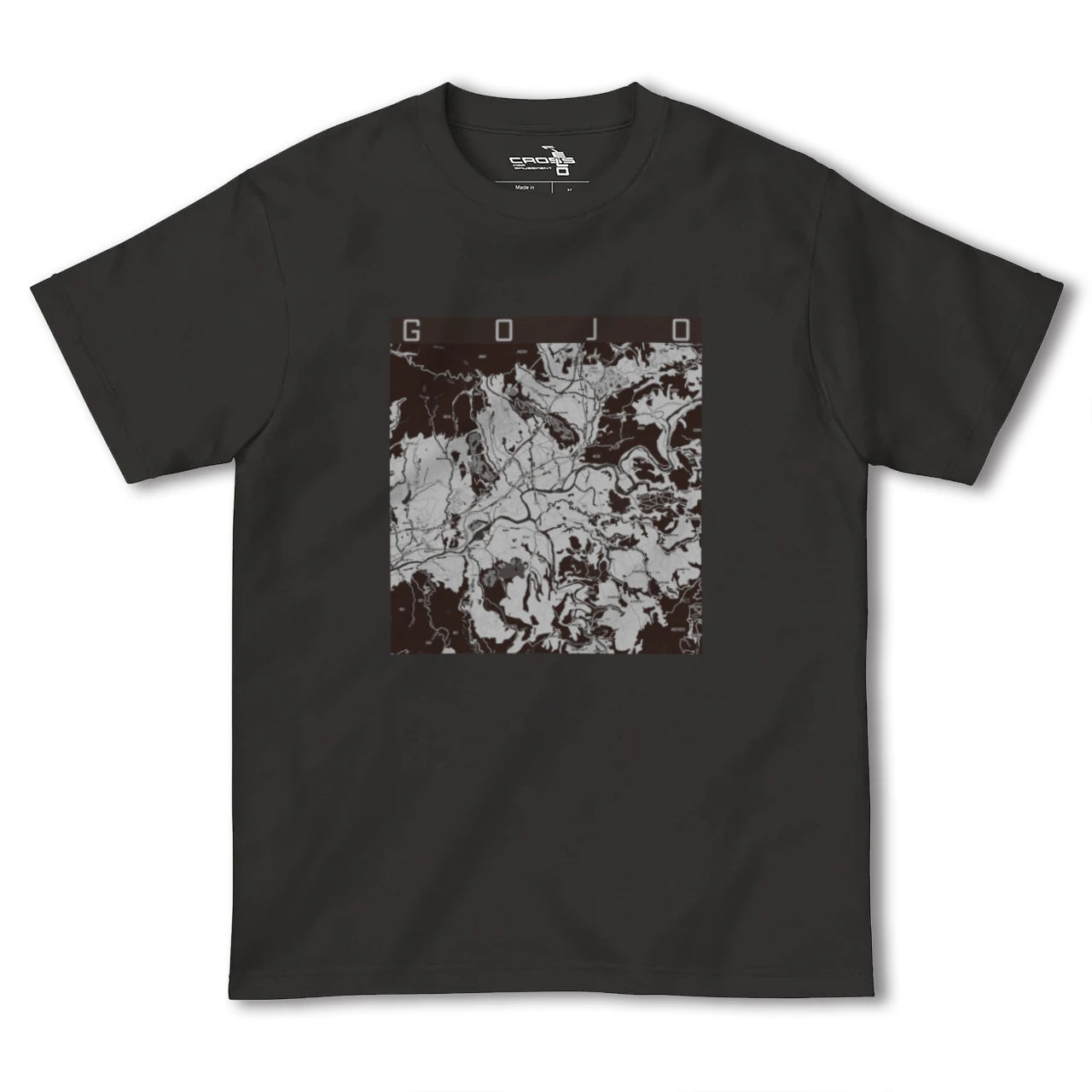 【五條(奈良県)】地図柄ヘビーウェイトTシャツ