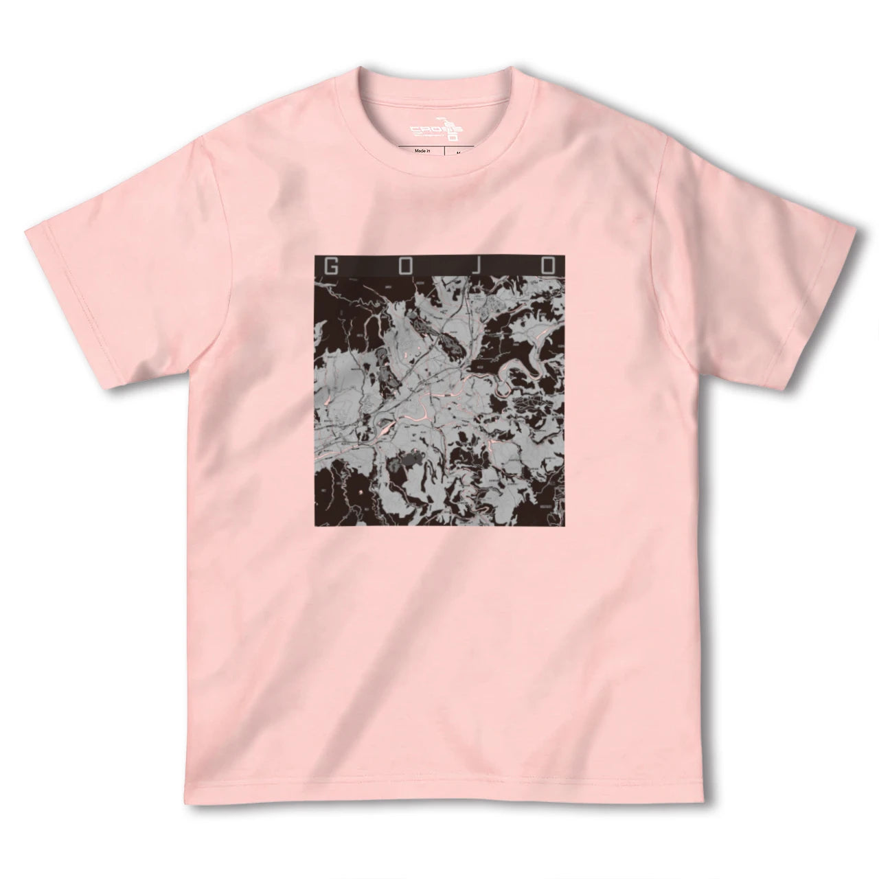 【五條(奈良県)】地図柄ヘビーウェイトTシャツ