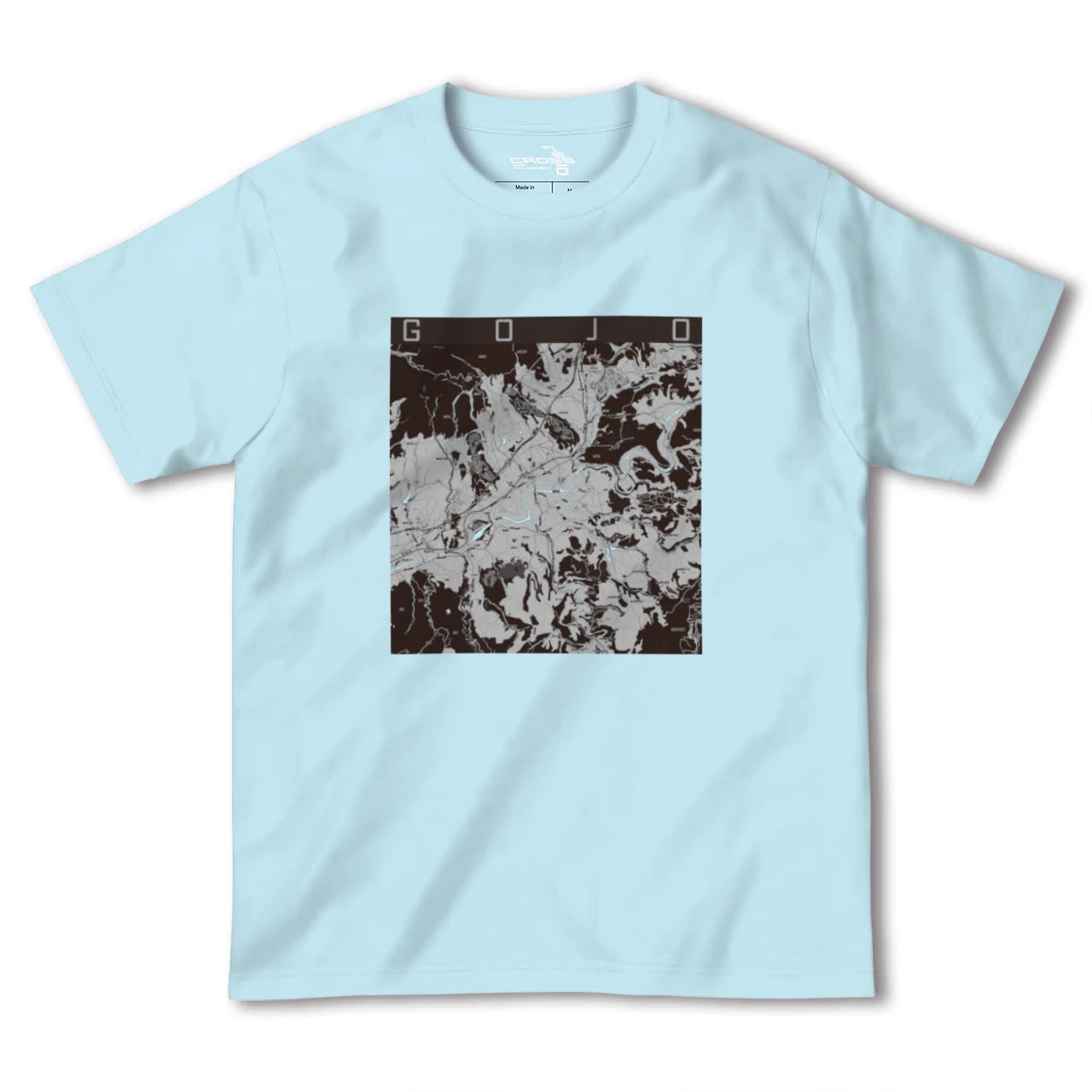 【五條(奈良県)】地図柄ヘビーウェイトTシャツ