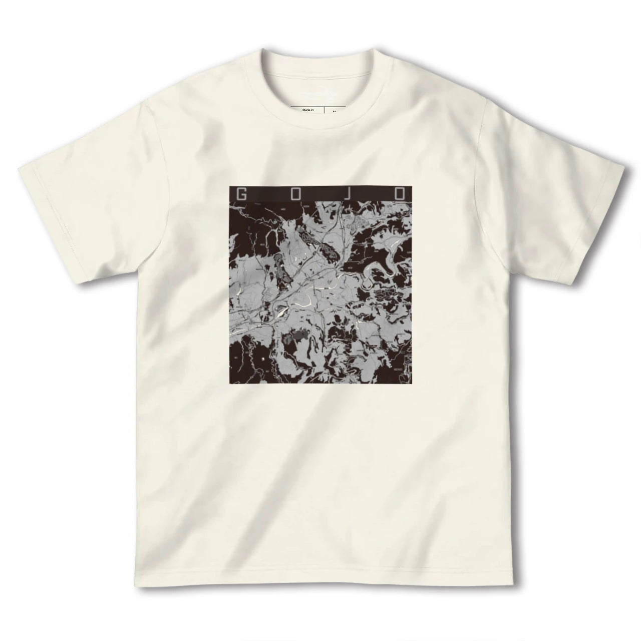 【五條(奈良県)】地図柄ヘビーウェイトTシャツ