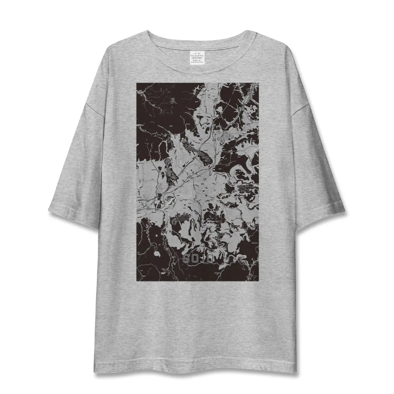 【五條(奈良県)】地図柄ビッグシルエットTシャツ