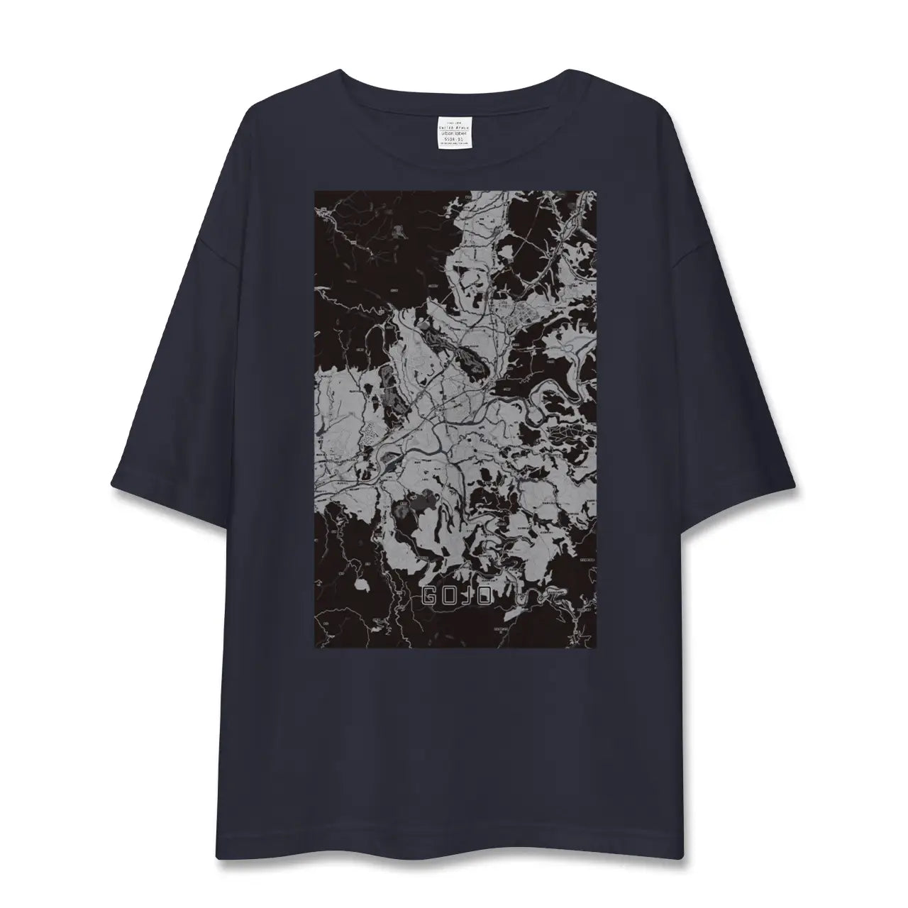 【五條(奈良県)】地図柄ビッグシルエットTシャツ