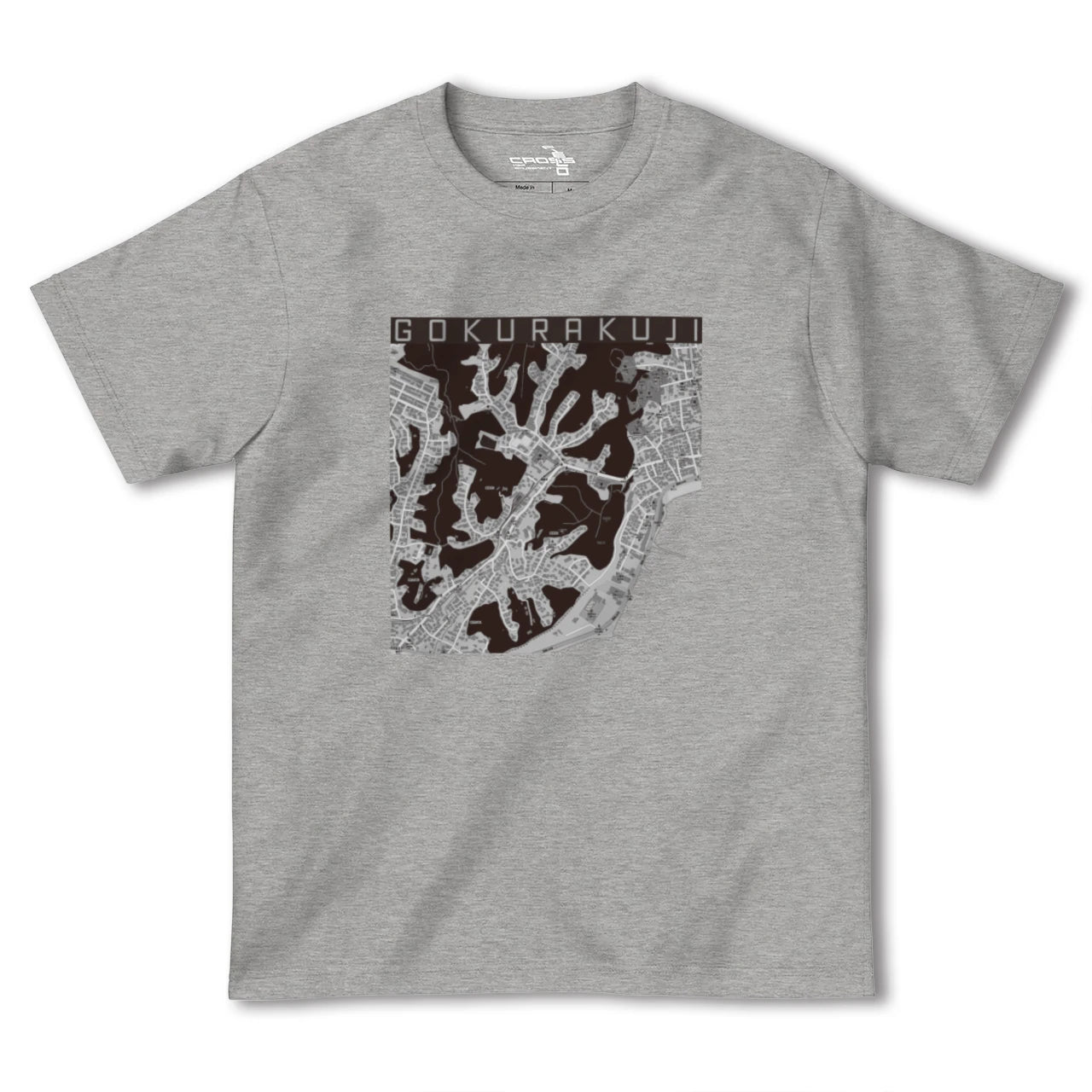 【極楽寺(神奈川県)】地図柄ヘビーウェイトTシャツ