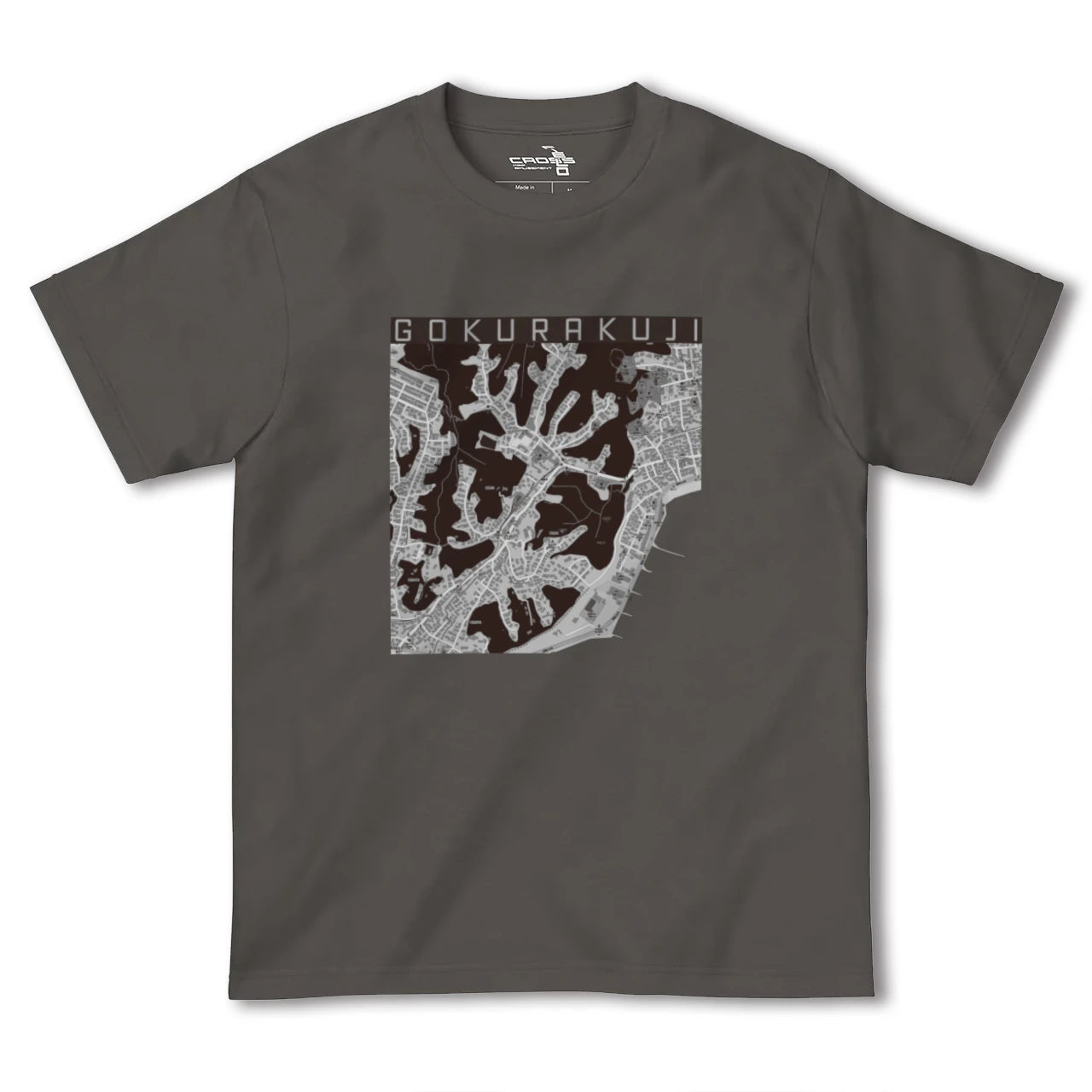 【極楽寺(神奈川県)】地図柄ヘビーウェイトTシャツ