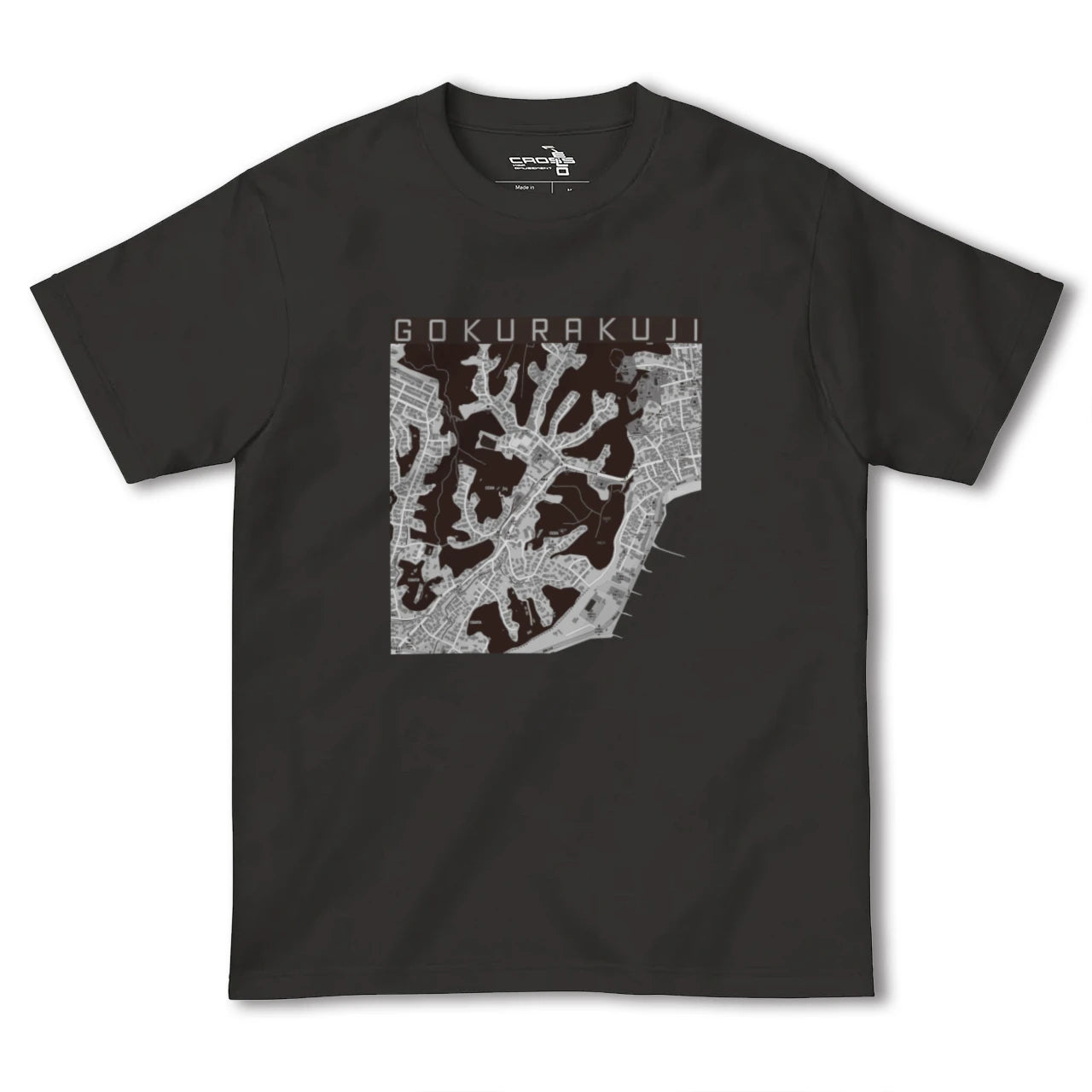 【極楽寺(神奈川県)】地図柄ヘビーウェイトTシャツ