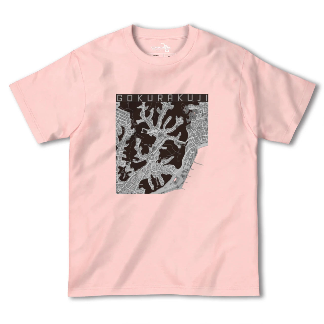 【極楽寺(神奈川県)】地図柄ヘビーウェイトTシャツ