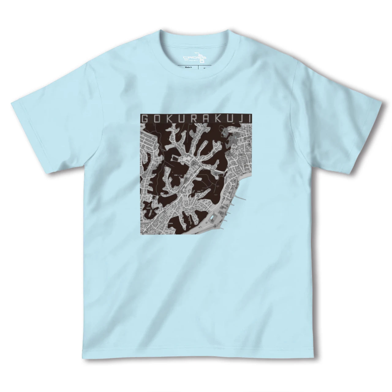 【極楽寺(神奈川県)】地図柄ヘビーウェイトTシャツ