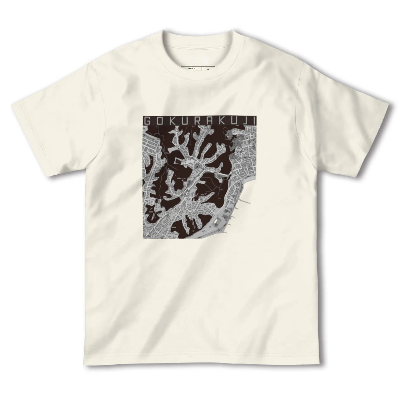 【極楽寺(神奈川県)】地図柄ヘビーウェイトTシャツ
