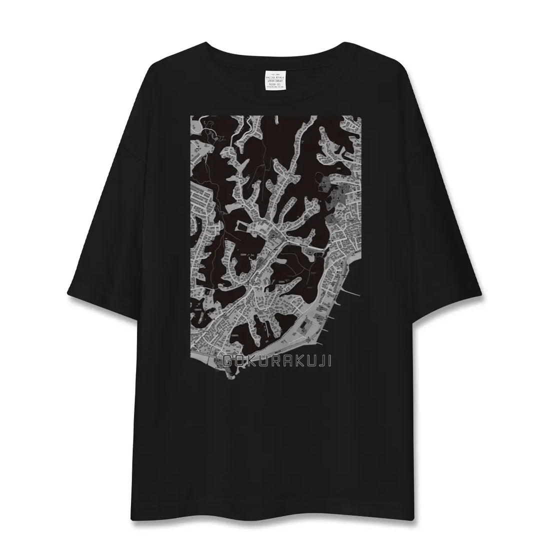 【極楽寺(神奈川県)】地図柄ビッグシルエットTシャツ