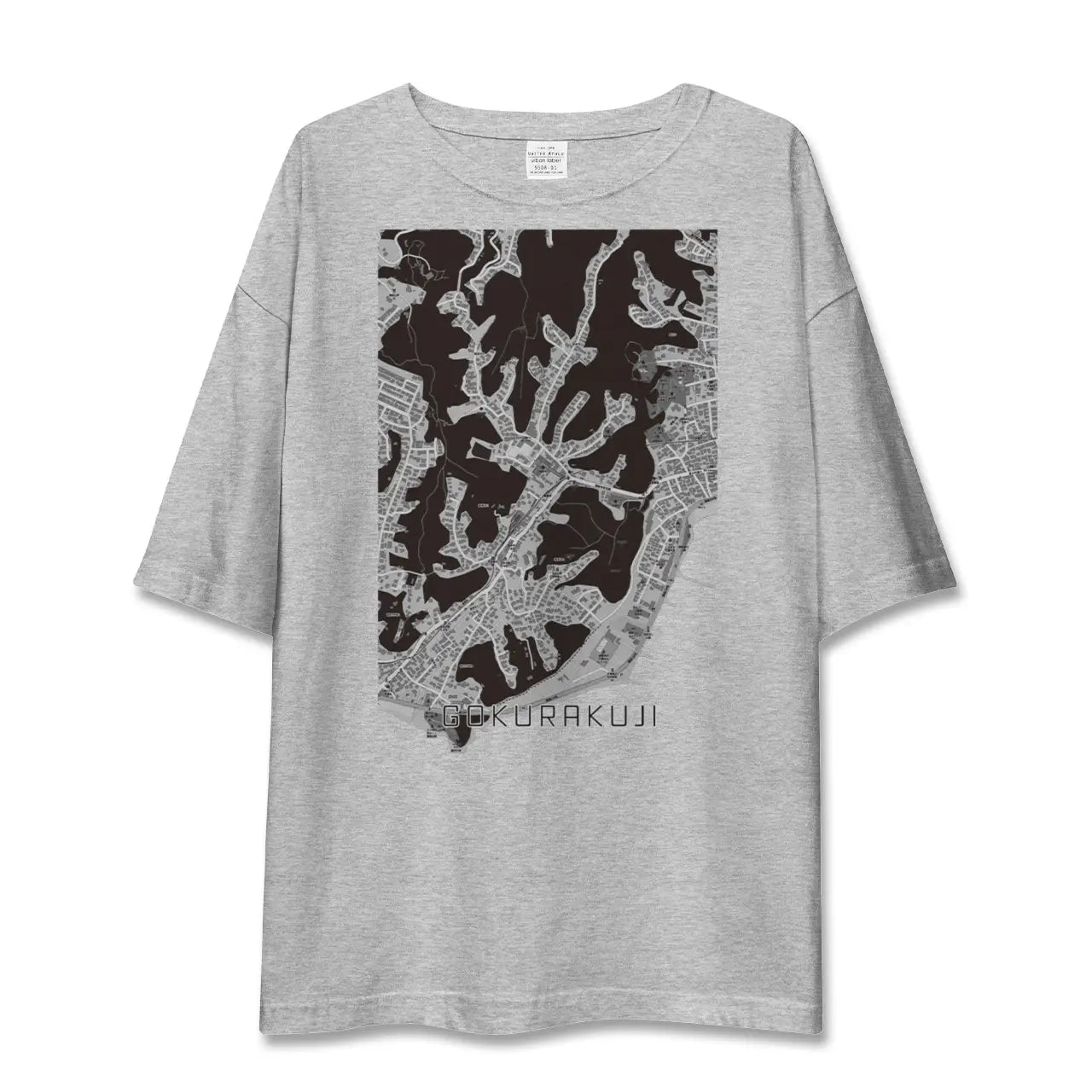 【極楽寺(神奈川県)】地図柄ビッグシルエットTシャツ