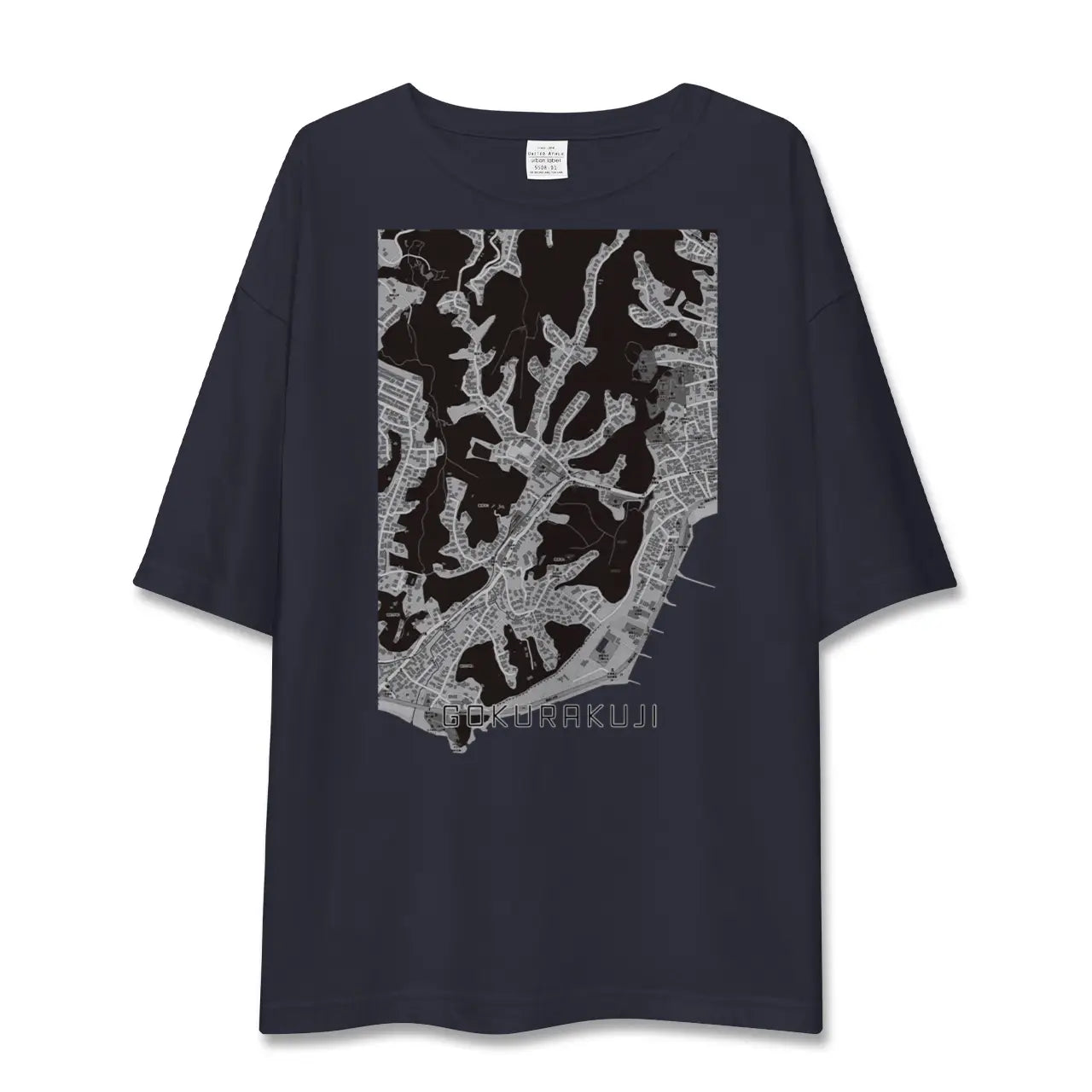 【極楽寺(神奈川県)】地図柄ビッグシルエットTシャツ