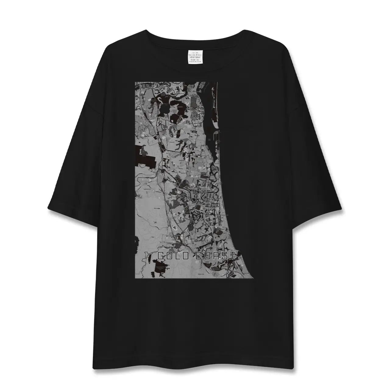 【ゴールドコースト(オーストラリア)】地図柄ビッグシルエットTシャツ