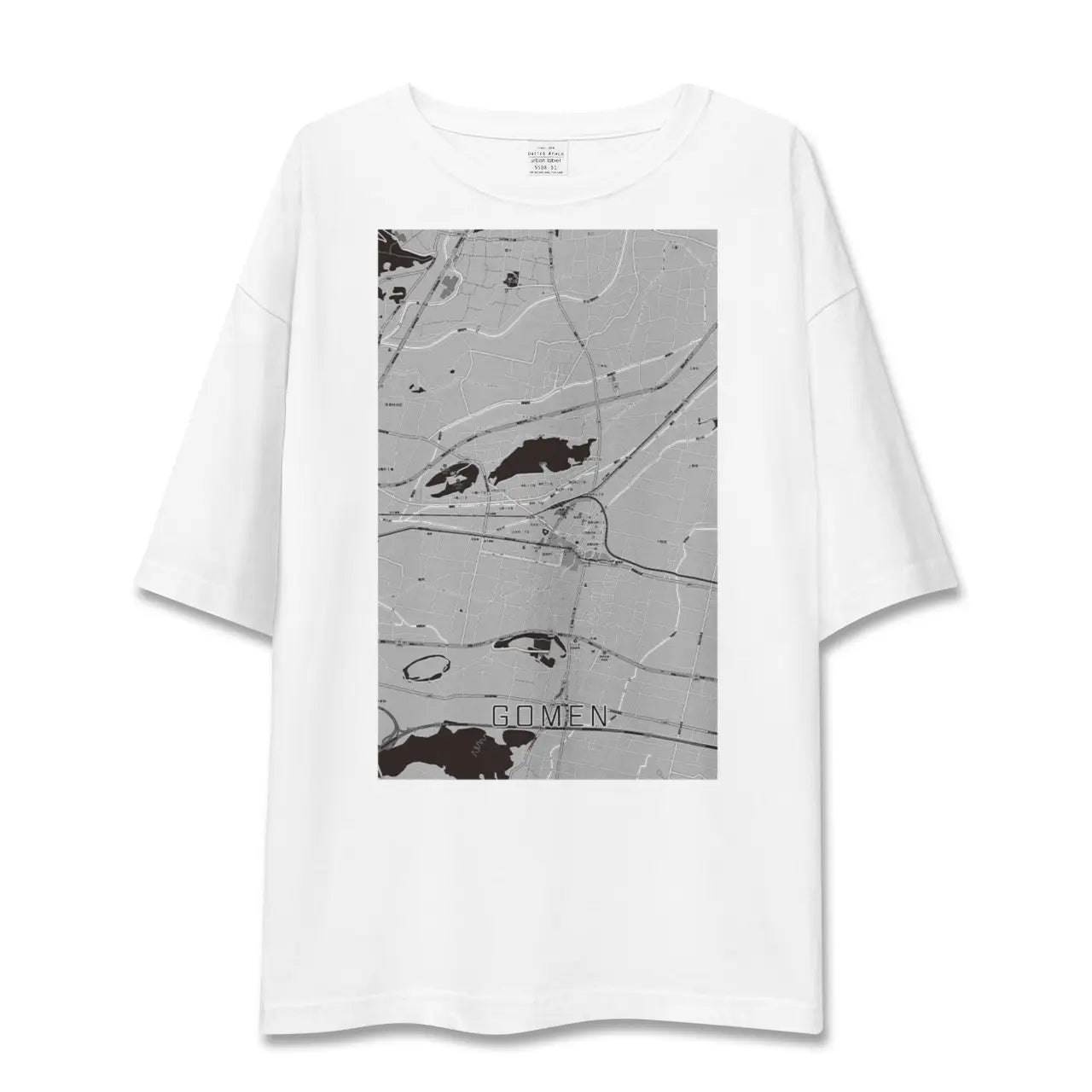 【後免(高知県)】地図柄ビッグシルエットTシャツ