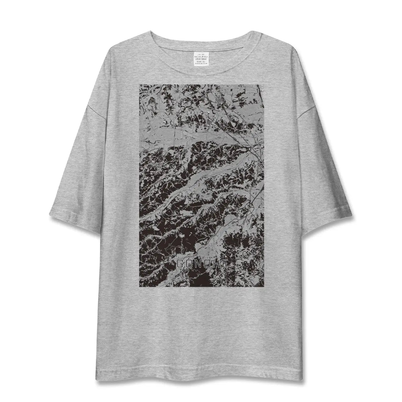 【五戸(青森県)】地図柄ビッグシルエットTシャツ