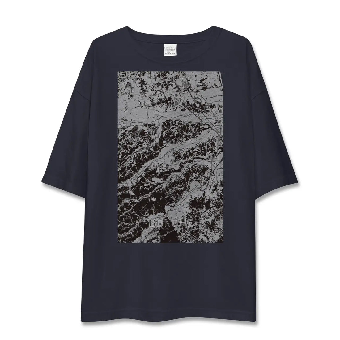 【五戸(青森県)】地図柄ビッグシルエットTシャツ