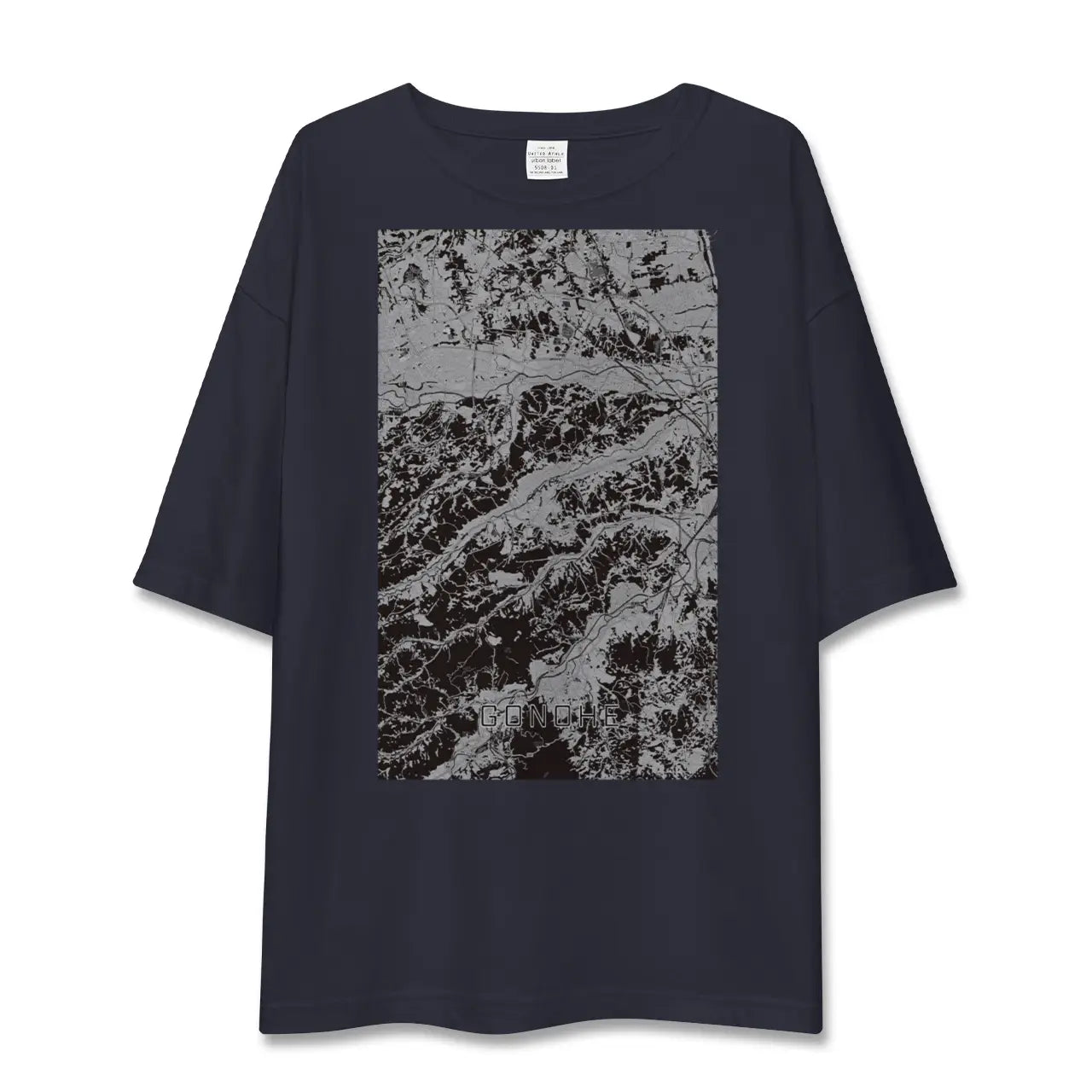 【五戸(青森県)】地図柄ビッグシルエットTシャツ
