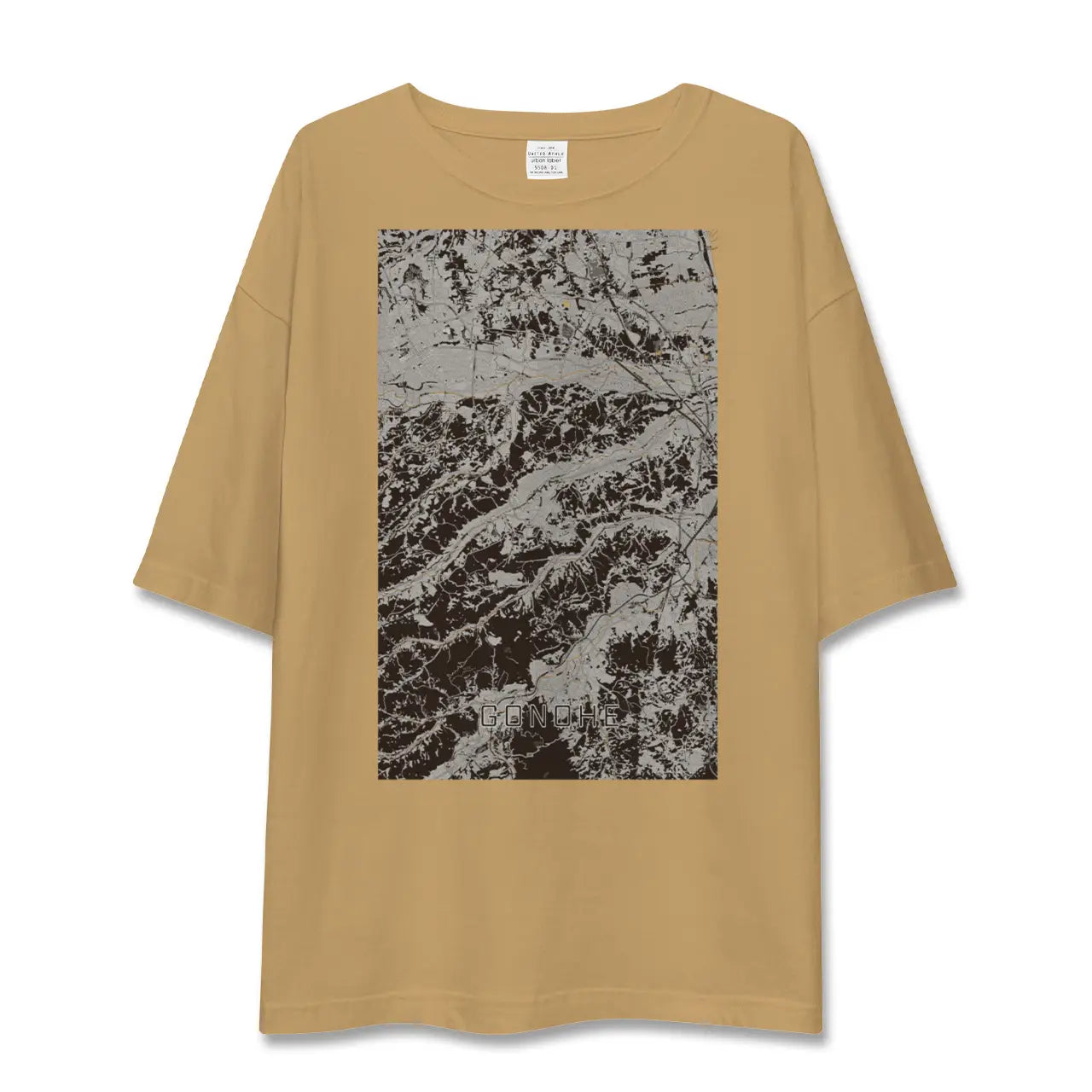 【五戸(青森県)】地図柄ビッグシルエットTシャツ