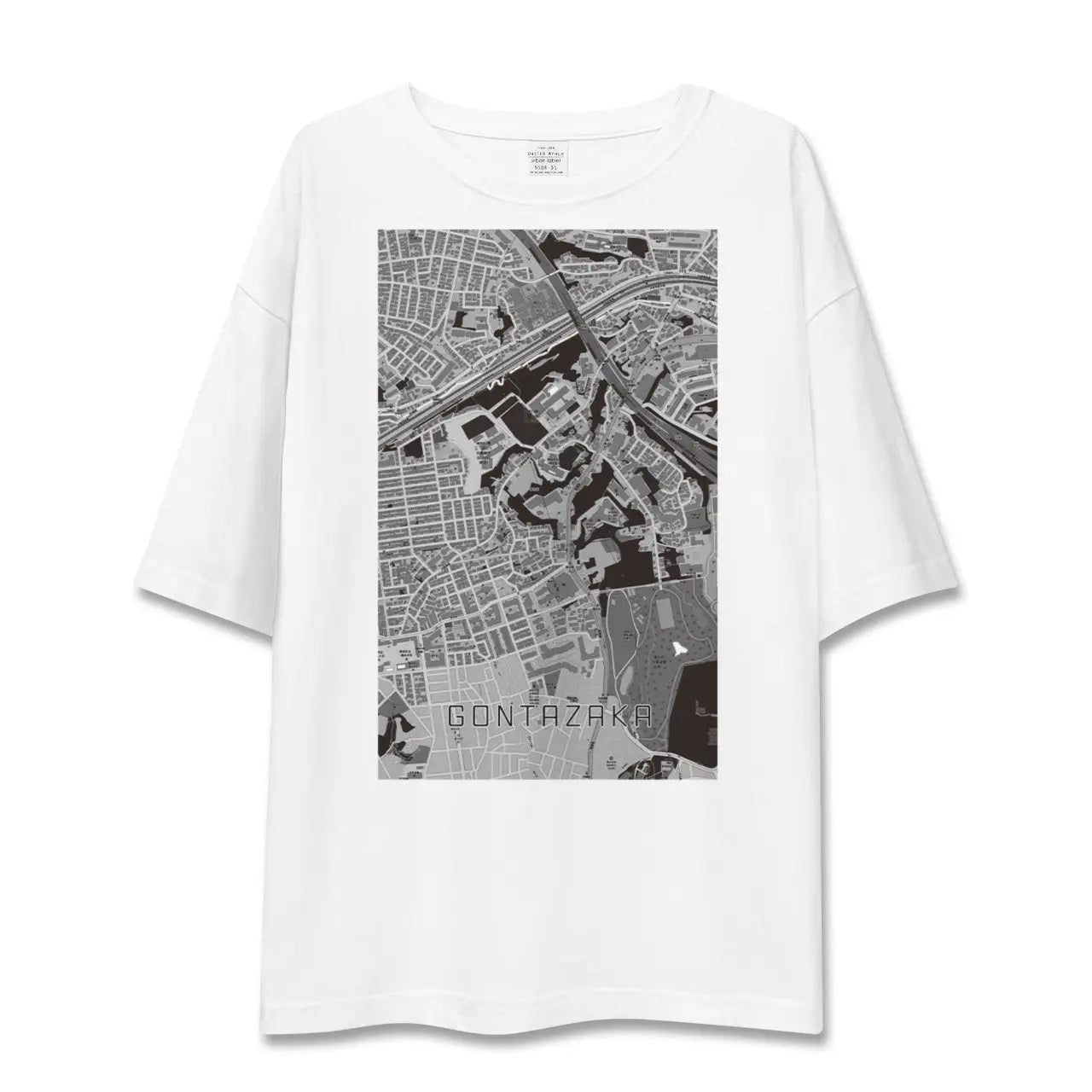【権太坂(神奈川県)】地図柄ビッグシルエットTシャツ