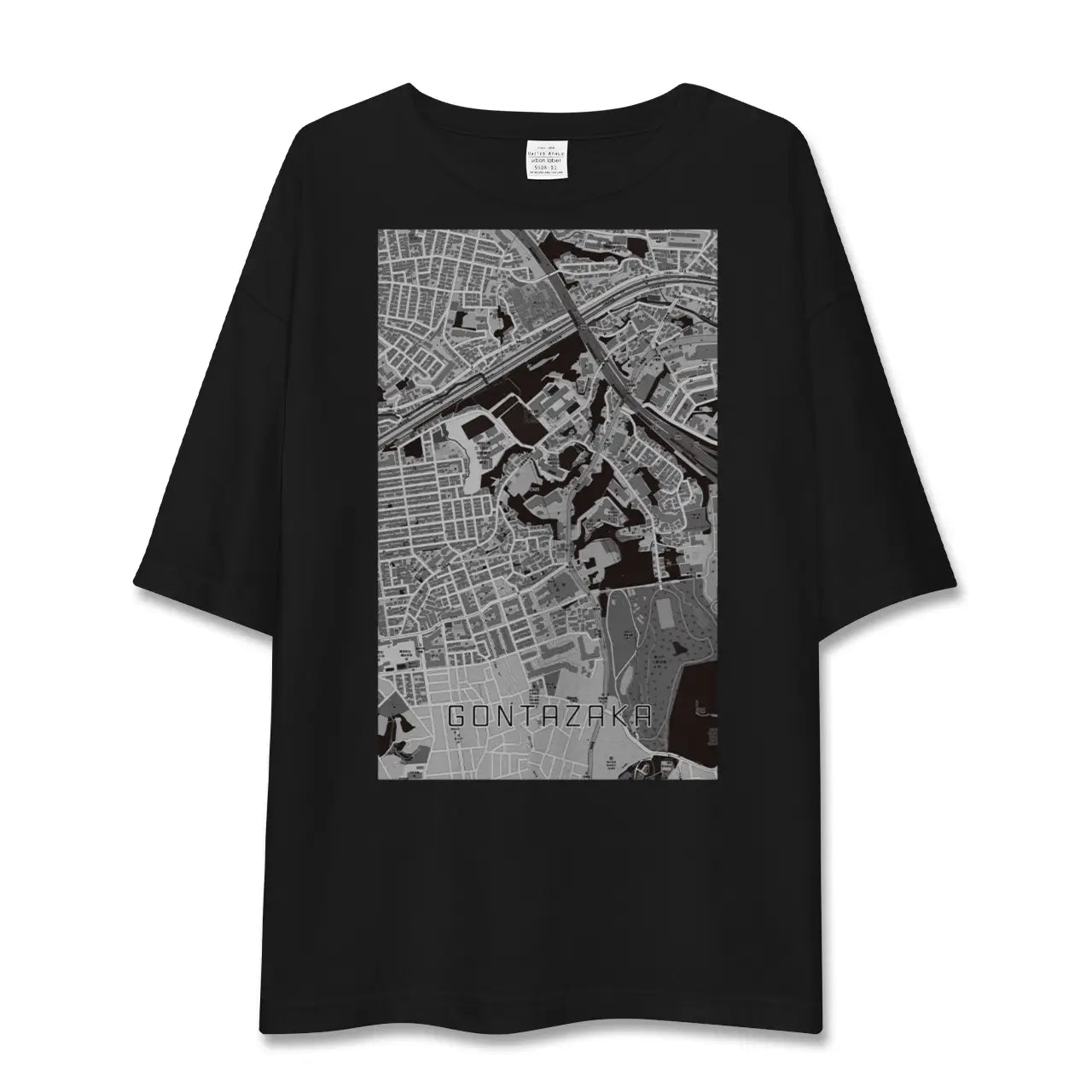 【権太坂(神奈川県)】地図柄ビッグシルエットTシャツ