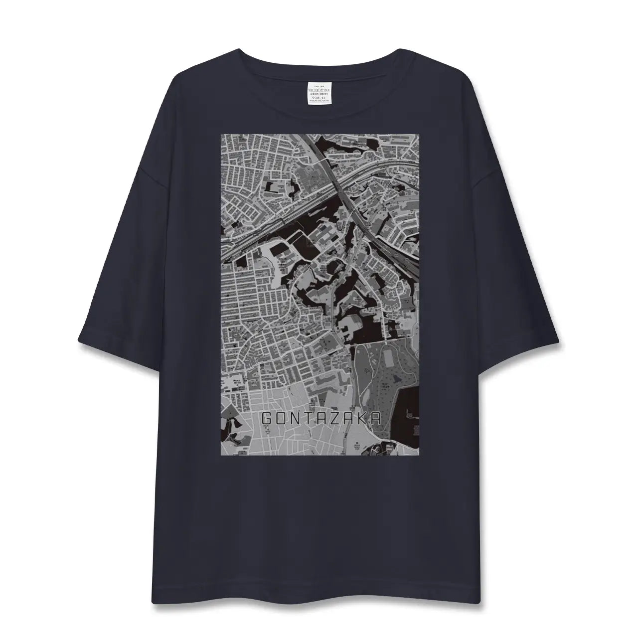 【権太坂(神奈川県)】地図柄ビッグシルエットTシャツ