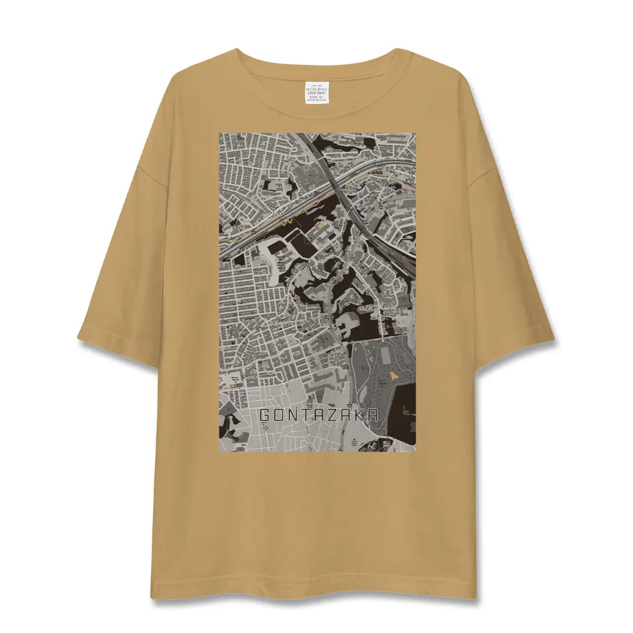 【権太坂(神奈川県)】地図柄ビッグシルエットTシャツ