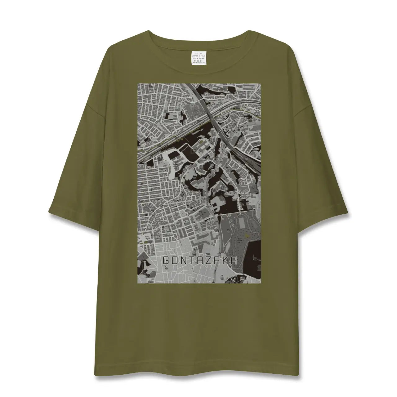 【権太坂(神奈川県)】地図柄ビッグシルエットTシャツ