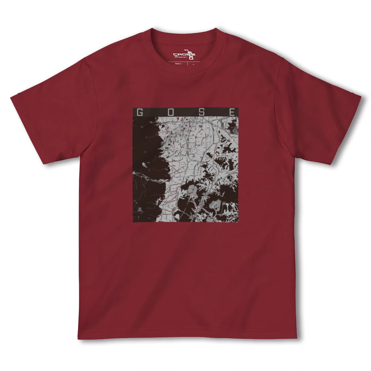 【御所(奈良県)】地図柄ヘビーウェイトTシャツ