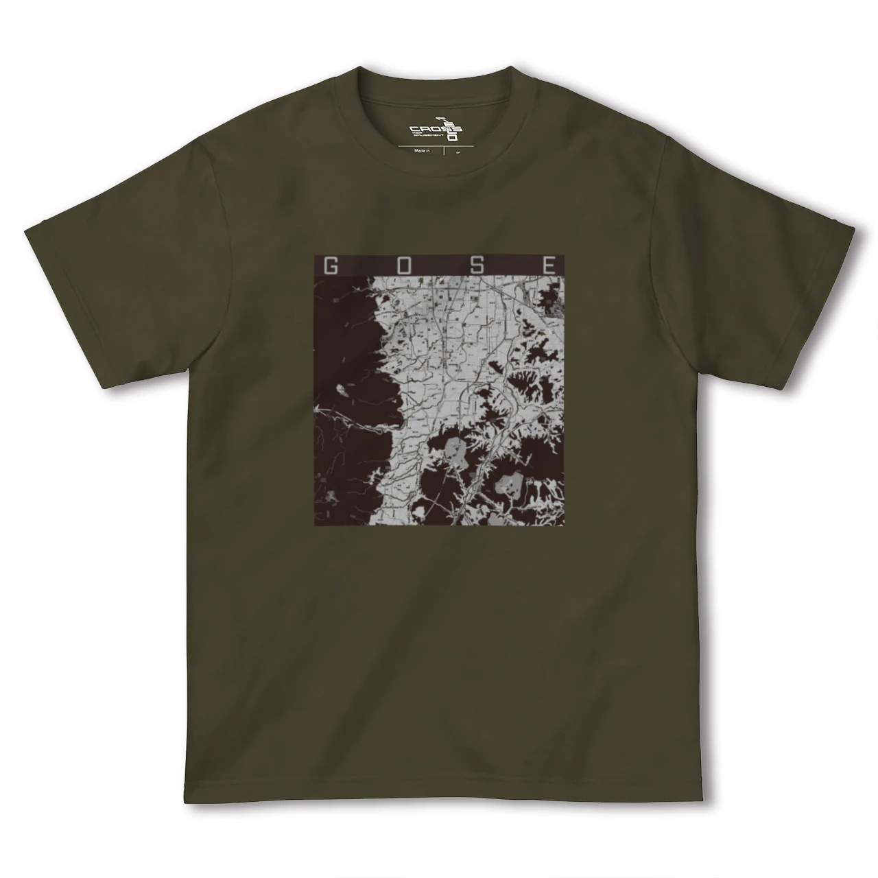 【御所(奈良県)】地図柄ヘビーウェイトTシャツ