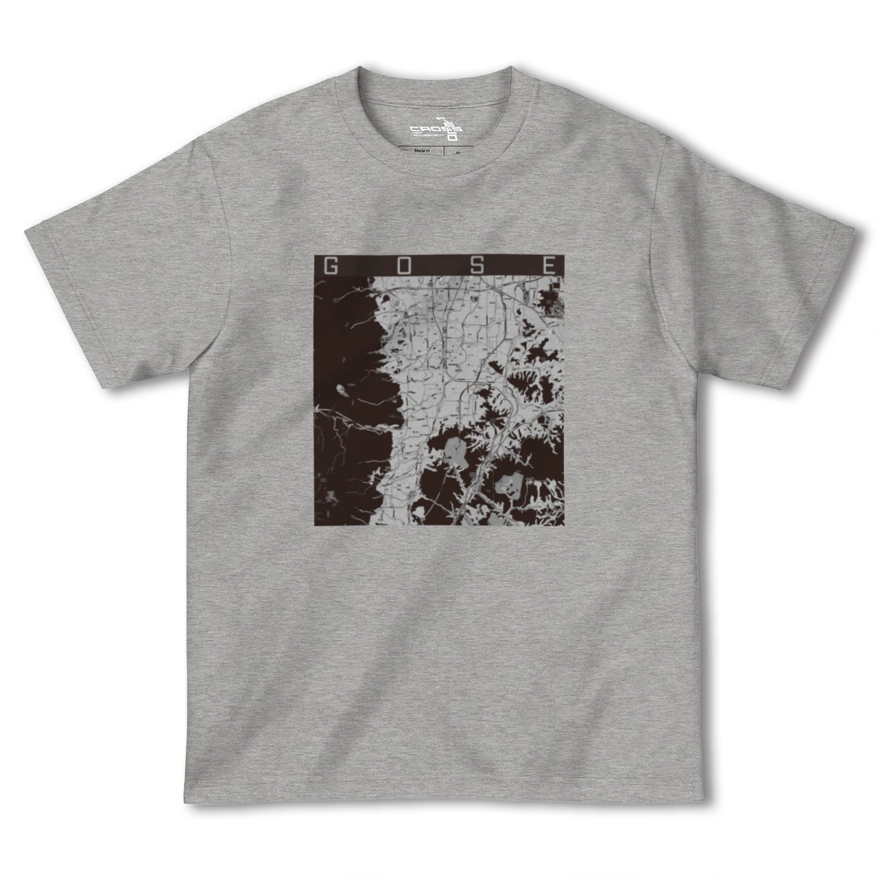 【御所(奈良県)】地図柄ヘビーウェイトTシャツ