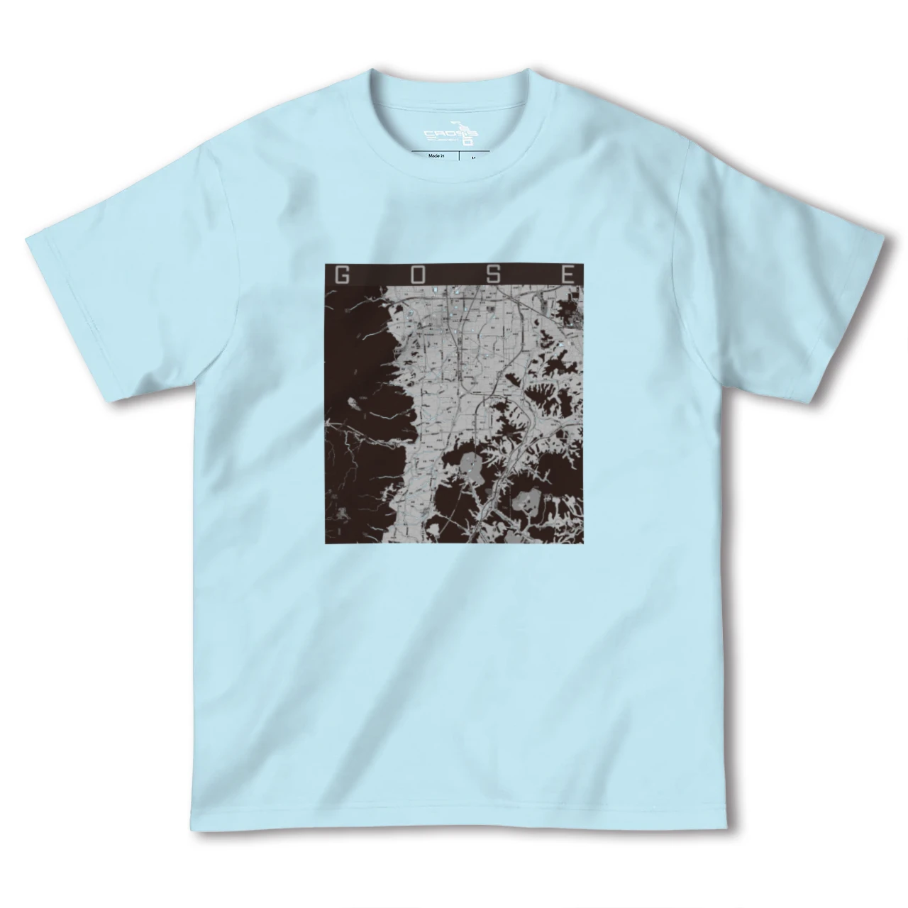 【御所(奈良県)】地図柄ヘビーウェイトTシャツ