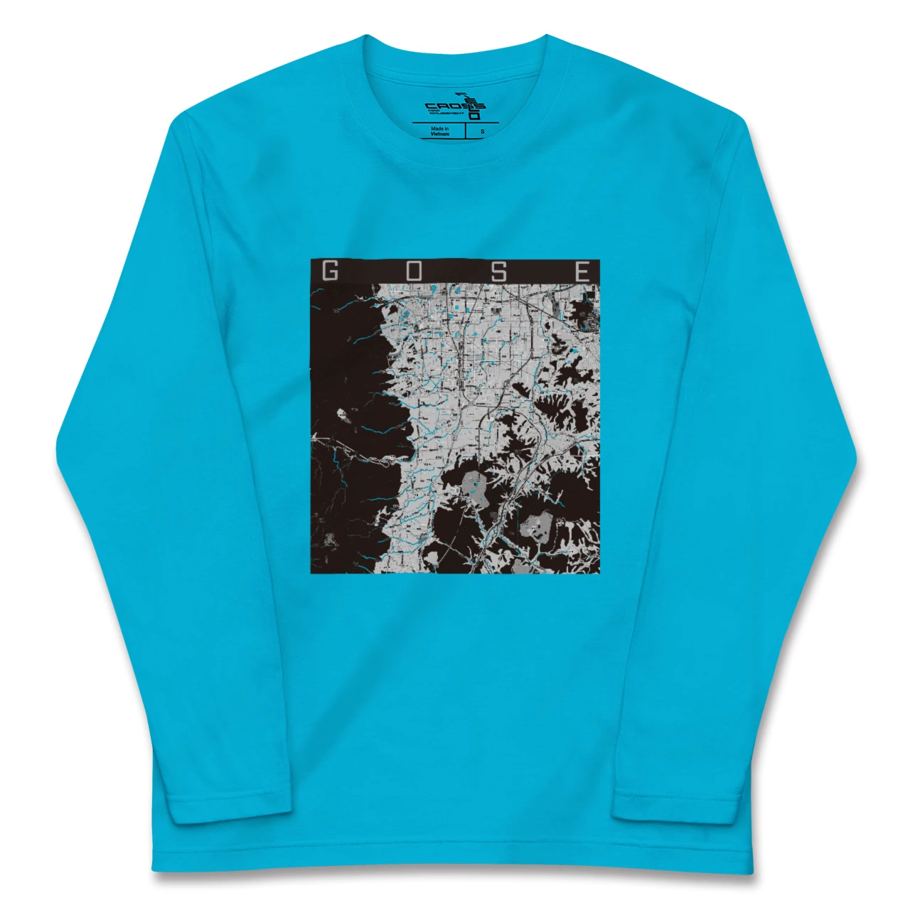 【御所(奈良県)】地図柄ロングスリーブTシャツ