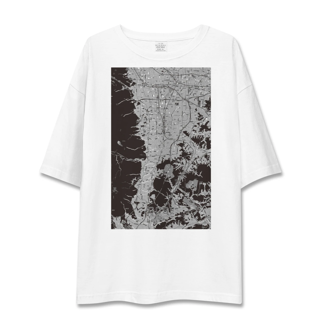 【御所(奈良県)】地図柄ビッグシルエットTシャツ