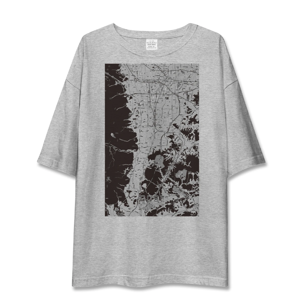 【御所(奈良県)】地図柄ビッグシルエットTシャツ