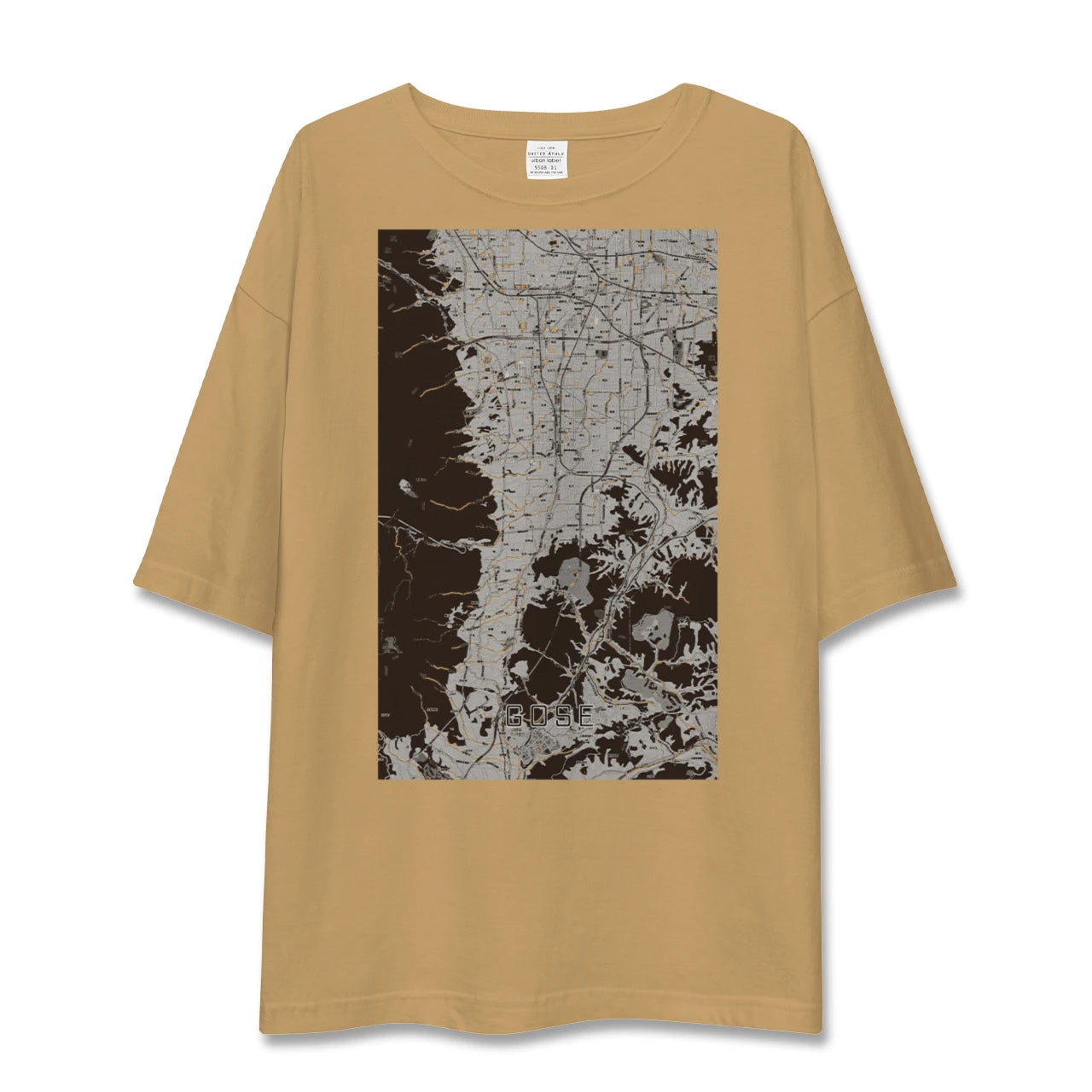 【御所(奈良県)】地図柄ビッグシルエットTシャツ