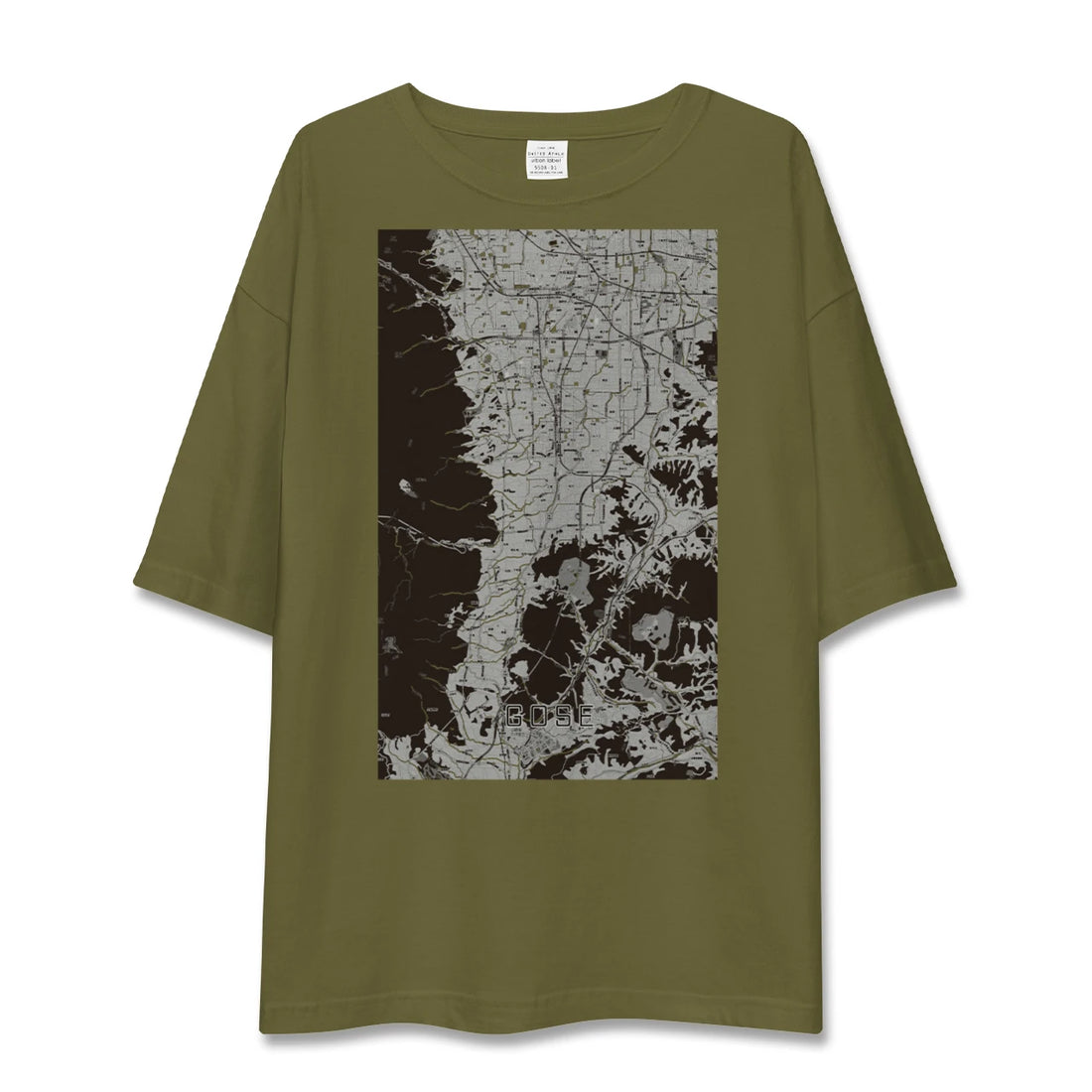 【御所(奈良県)】地図柄ビッグシルエットTシャツ