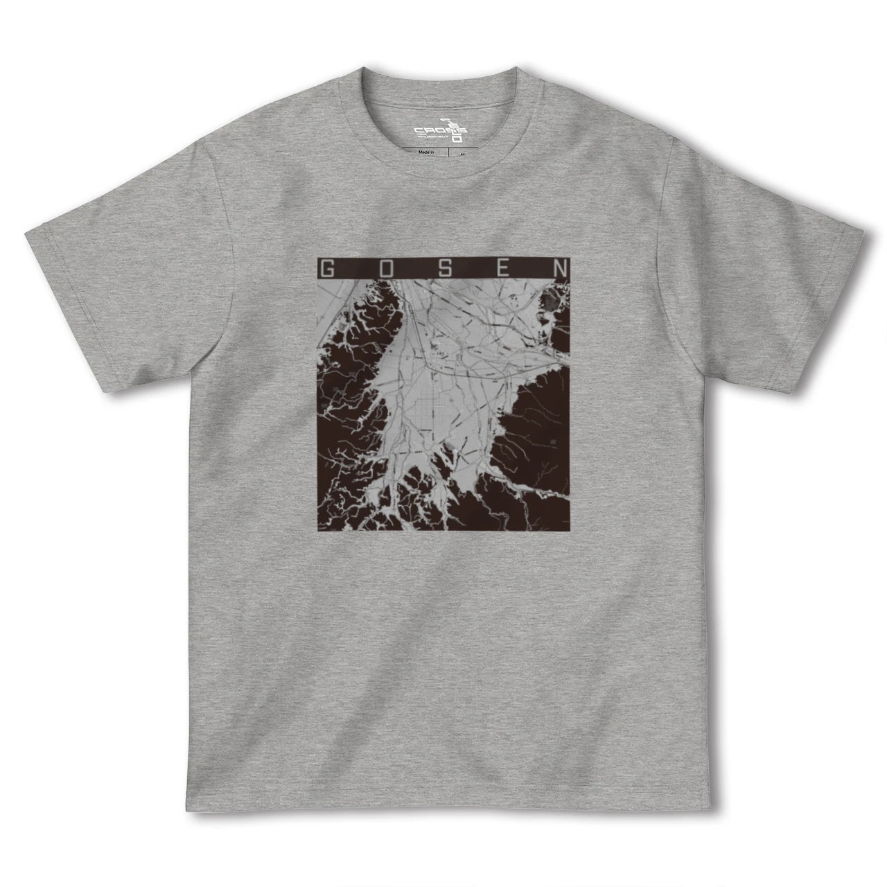 【五泉(新潟県)】地図柄ヘビーウェイトTシャツ