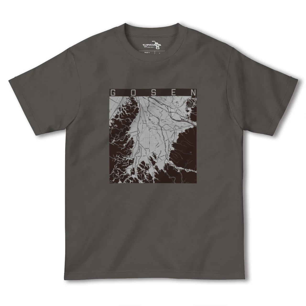 【五泉(新潟県)】地図柄ヘビーウェイトTシャツ