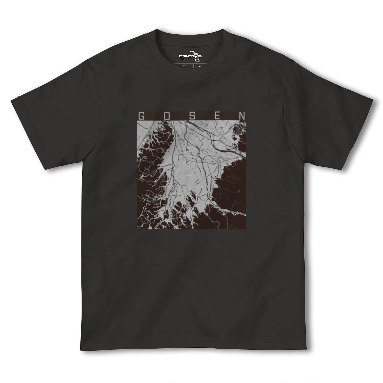 【五泉(新潟県)】地図柄ヘビーウェイトTシャツ