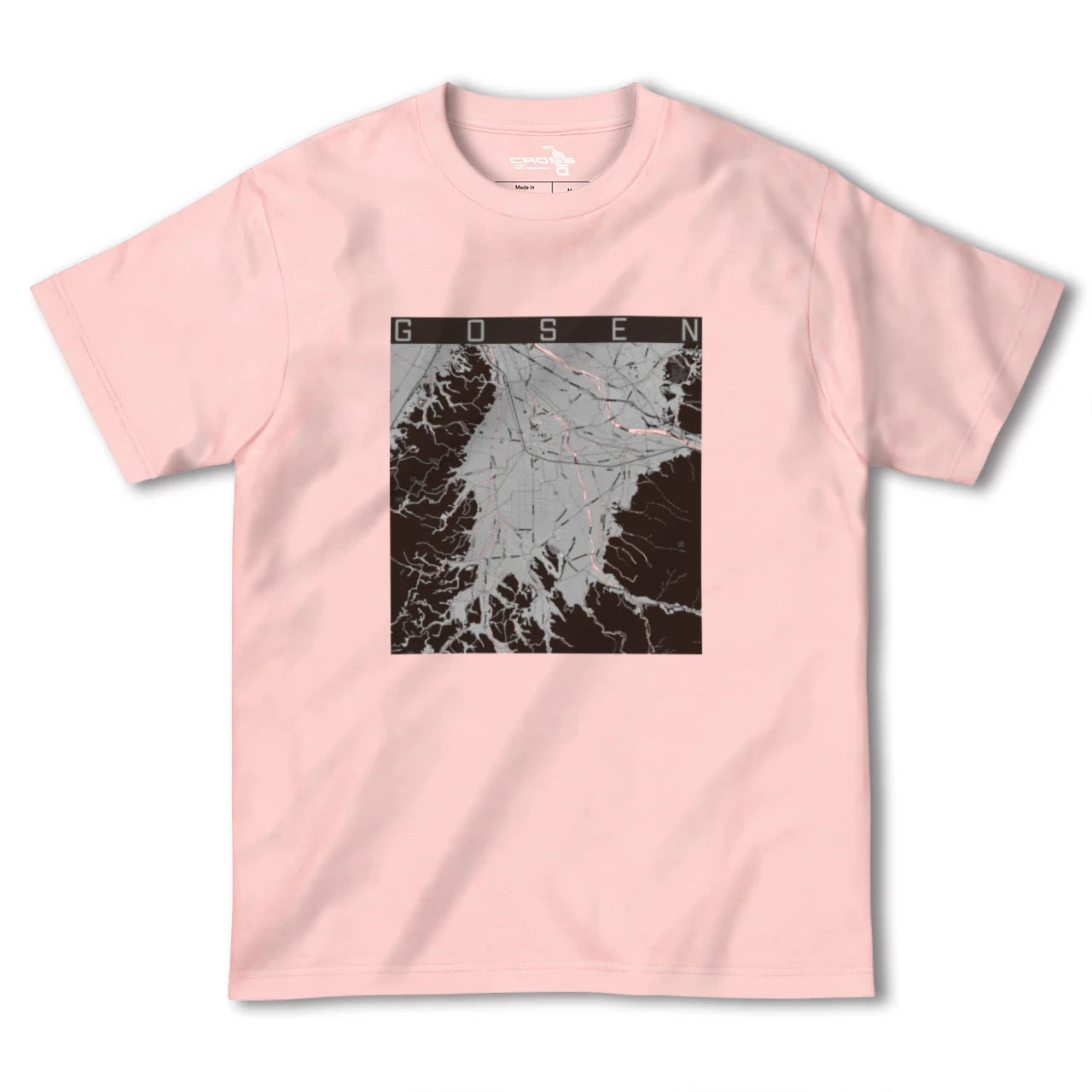 【五泉(新潟県)】地図柄ヘビーウェイトTシャツ