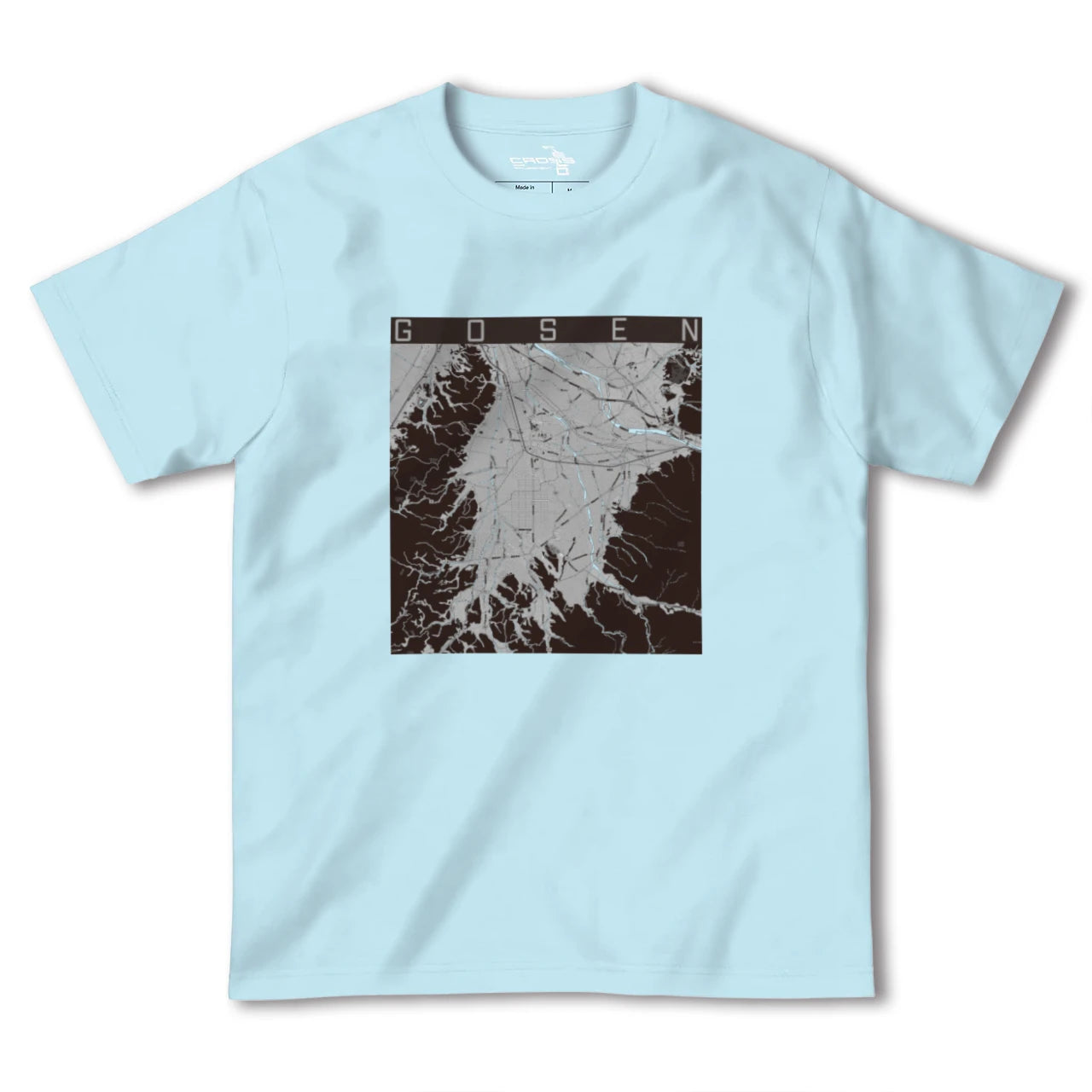 【五泉(新潟県)】地図柄ヘビーウェイトTシャツ