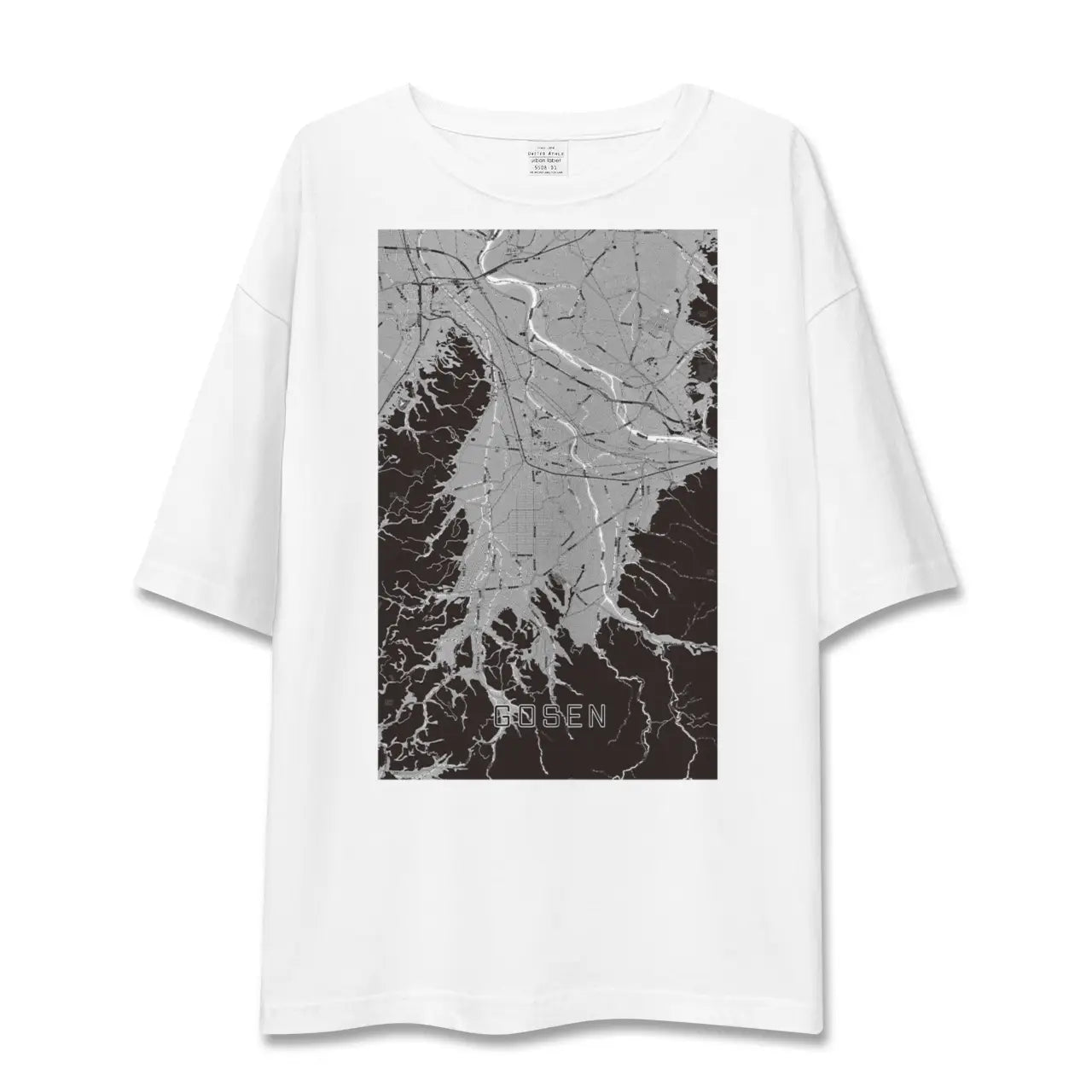 【五泉(新潟県)】地図柄ビッグシルエットTシャツ